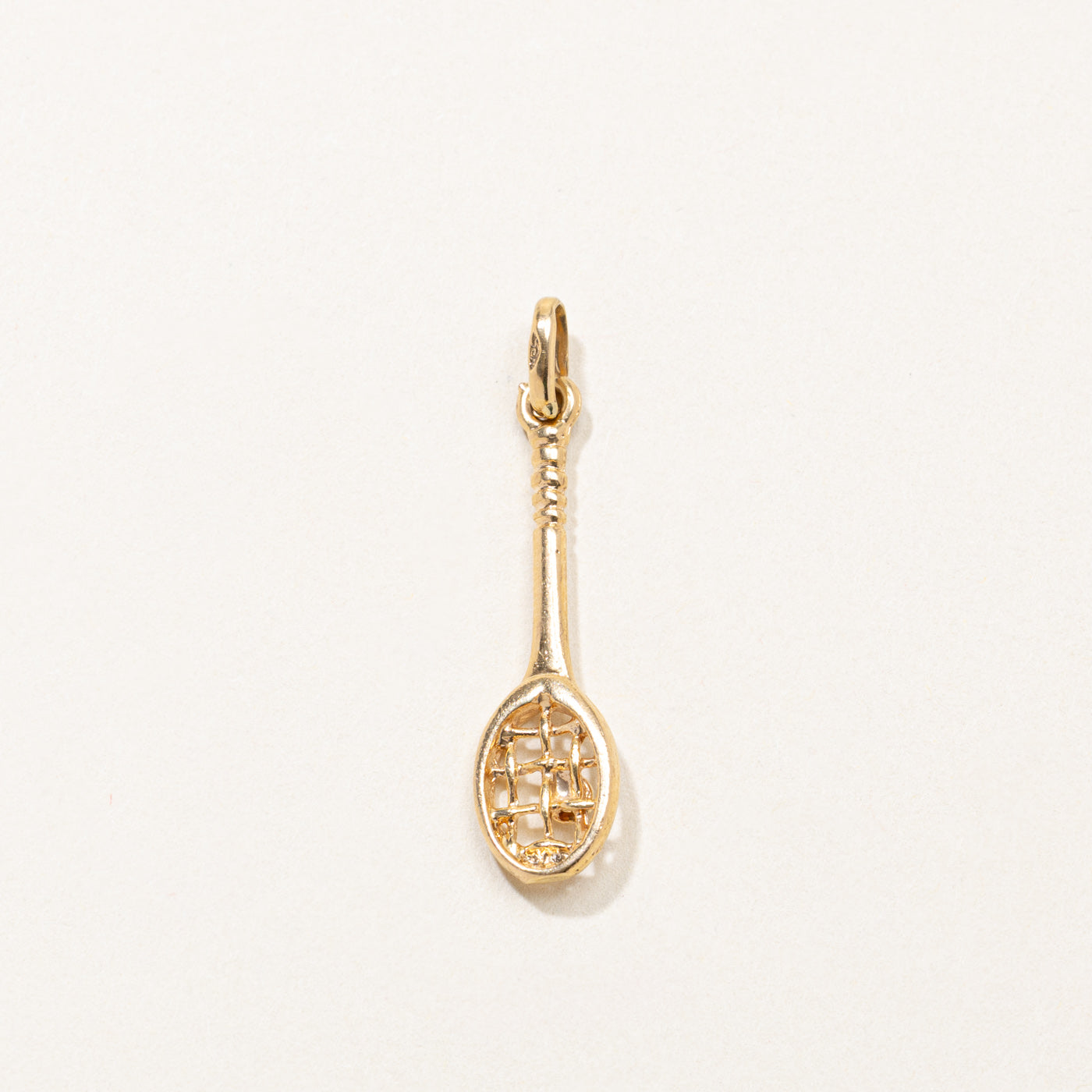 18k Tennis Racket Charm