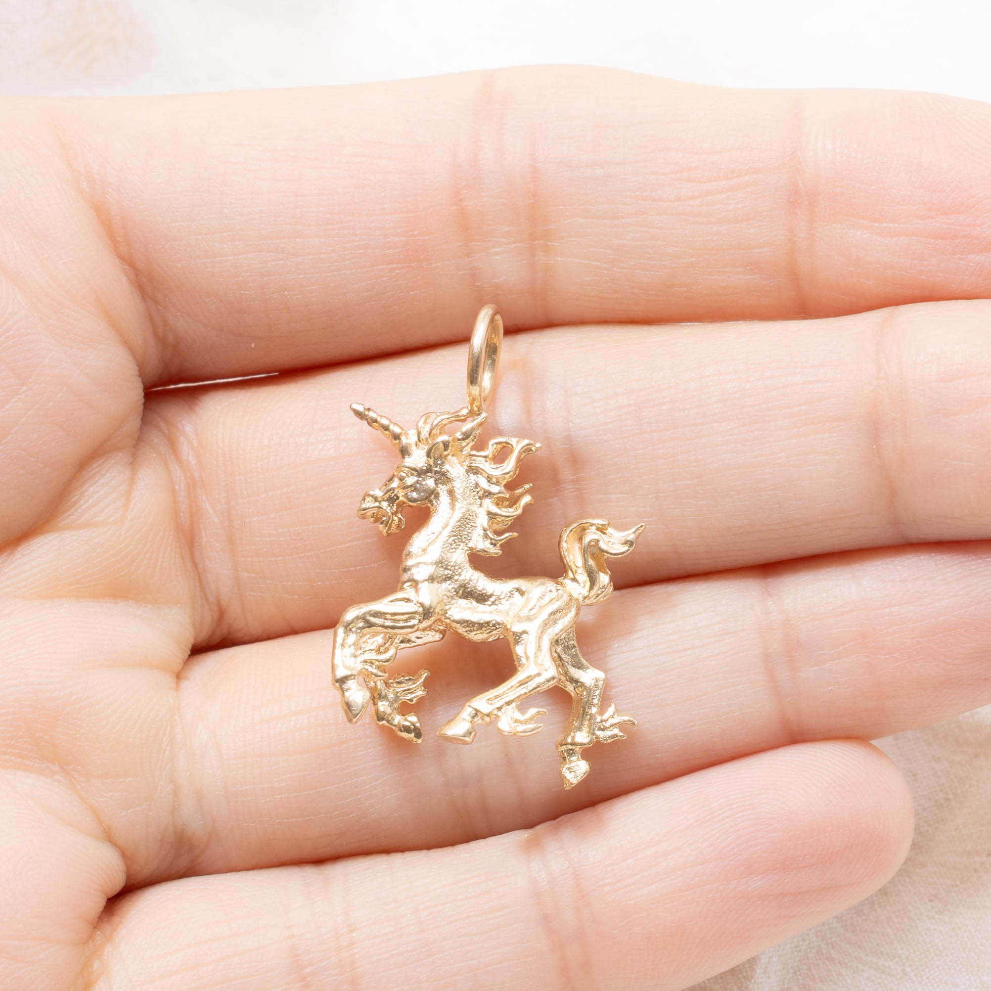 14k Unicorn Charm