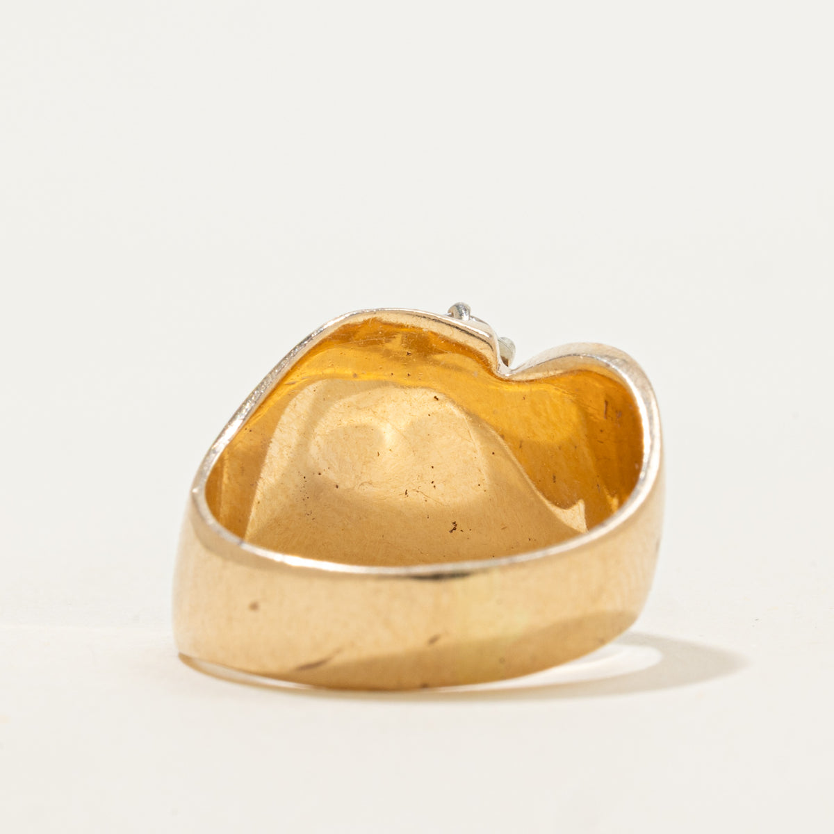 14k Three Stone Diamond Abstract Bypass Ring | 0.21ct | SZ 7