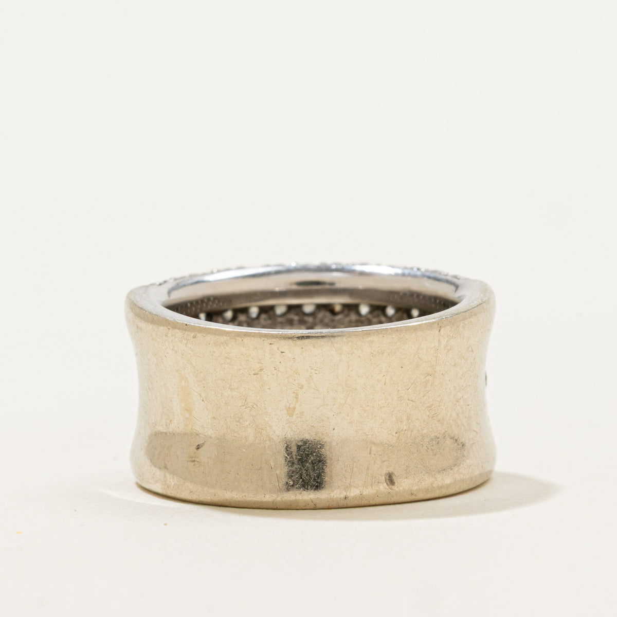 14k Pavé Set Diamond Wide Band | 1.40ctw | 11.30mm | SZ 6