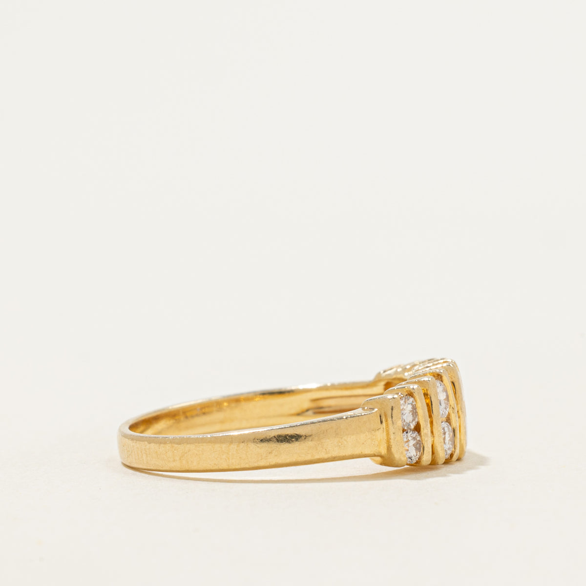 14k Multi Row Diamond Ring | 0.45ctw | SZ 7.25