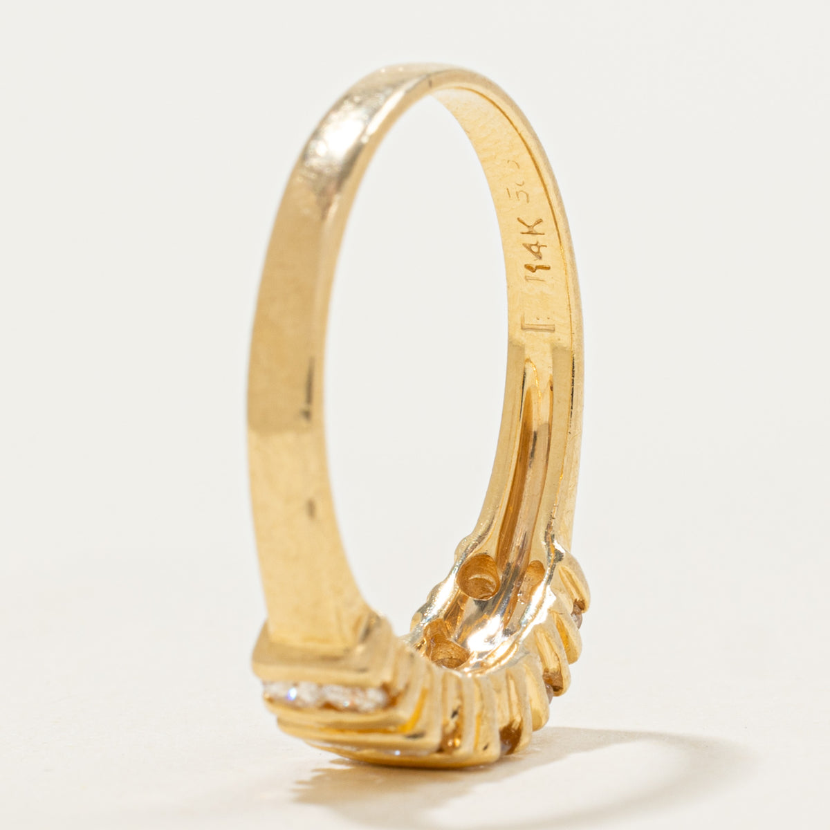 14k Multi Row Diamond Ring | 0.45ctw | SZ 7.25