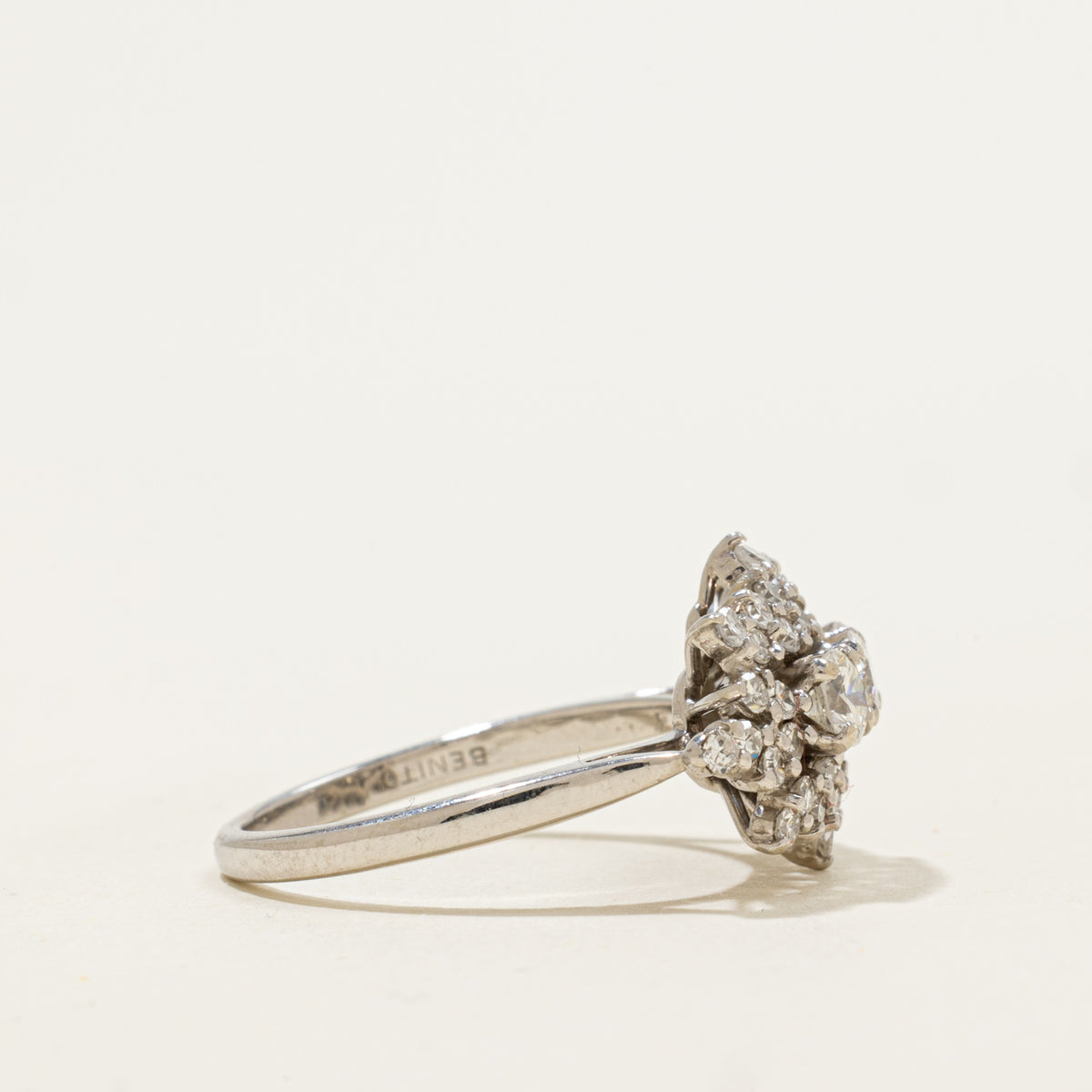 18k Diamond Petal Cluster Ring | 0.88ctw | SZ 7.25