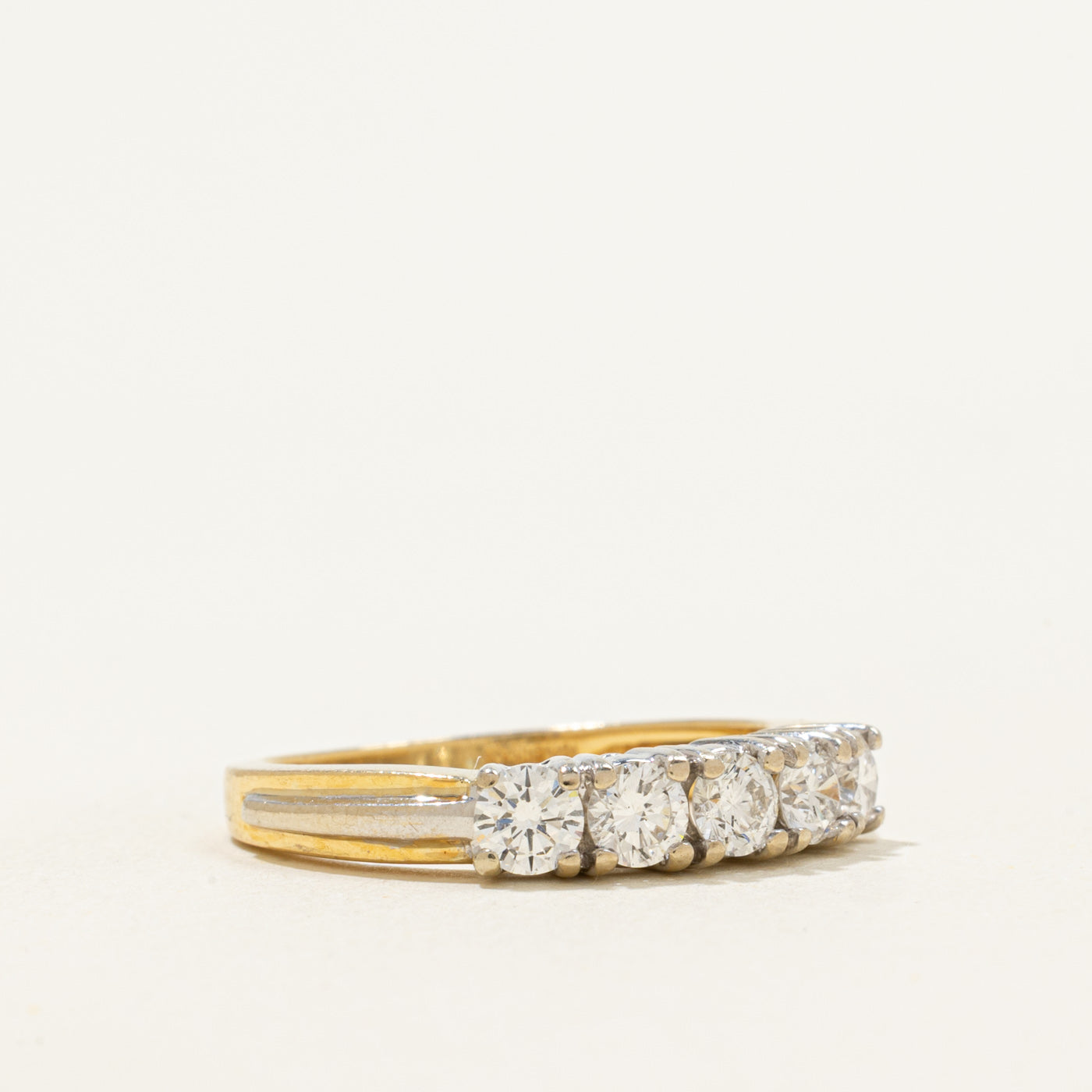 ‘Birks’ 18k Five Stone Diamond Ring | 0.15ct | SZ 7