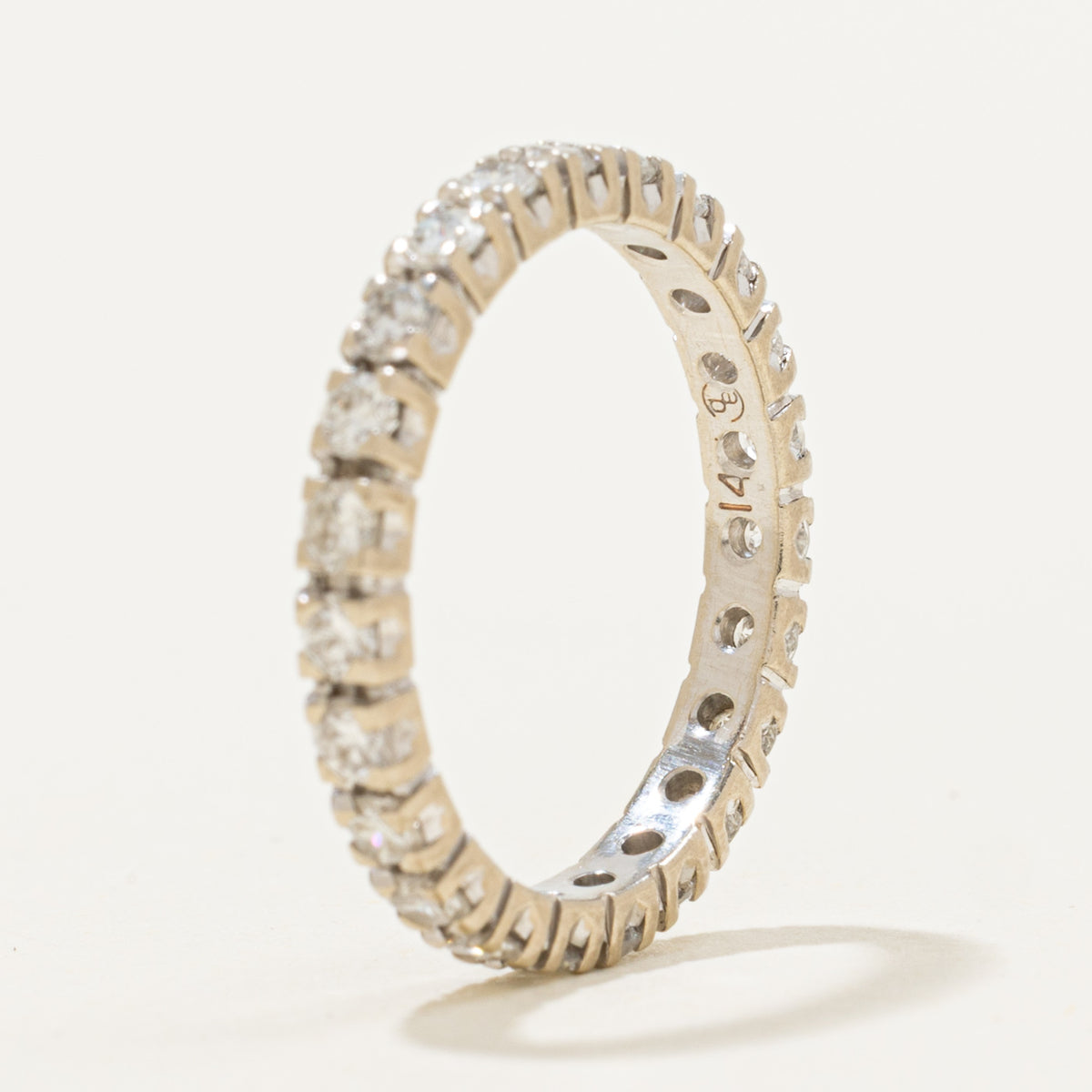 14k Eternity Diamond Band | 0.70ctw | 2.50mm | SZ 5.25