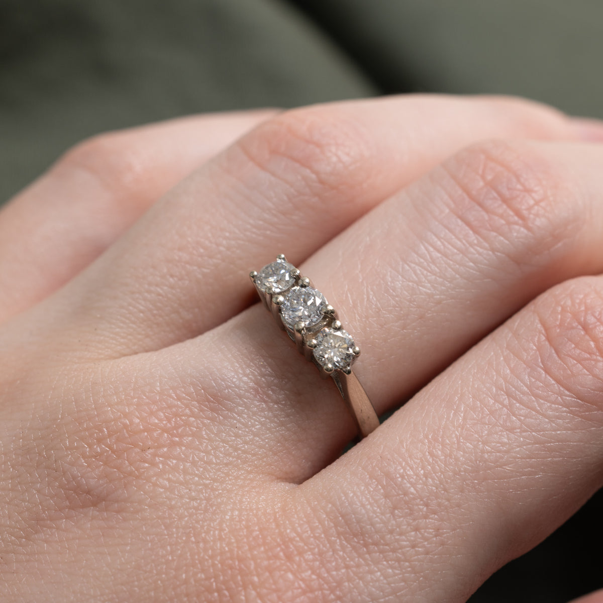14k Three Stone Diamond Ring | 0.28ct | SZ 7