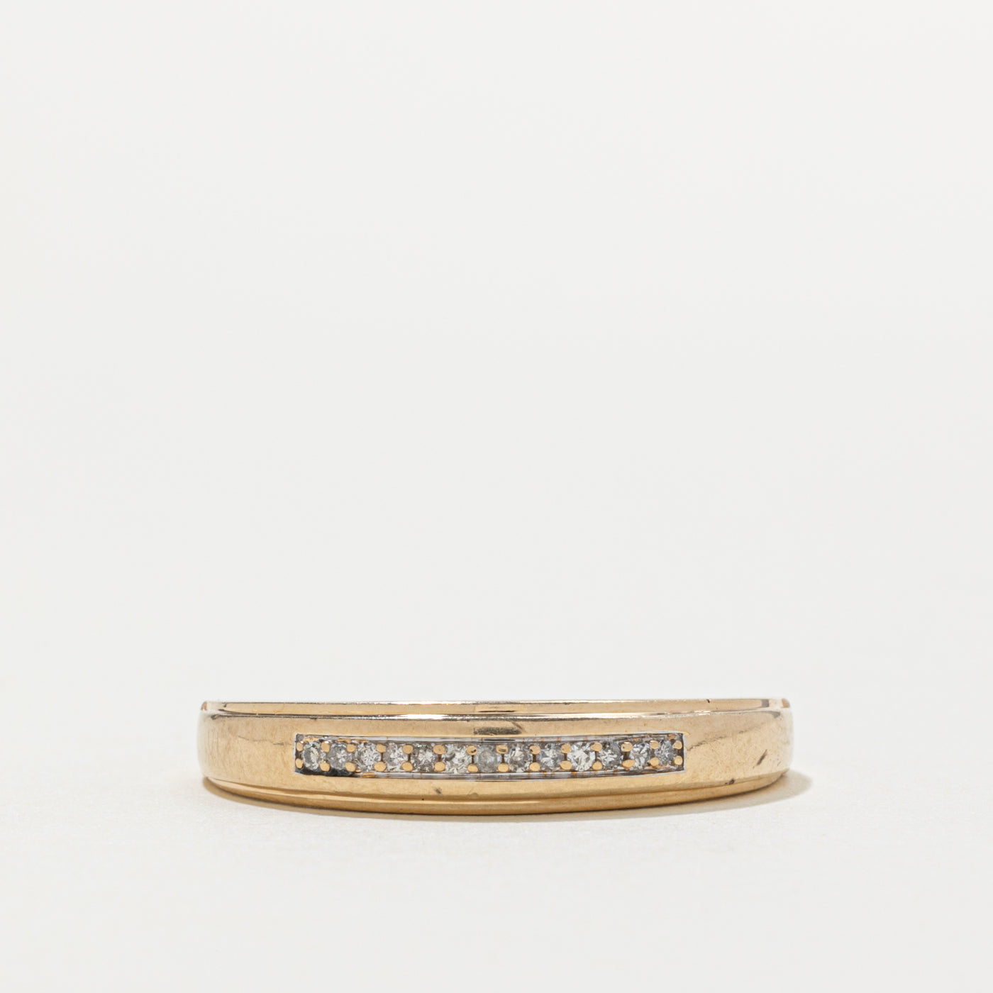 10k Semi Eternity Diamond Framed Band | SZ 13.25