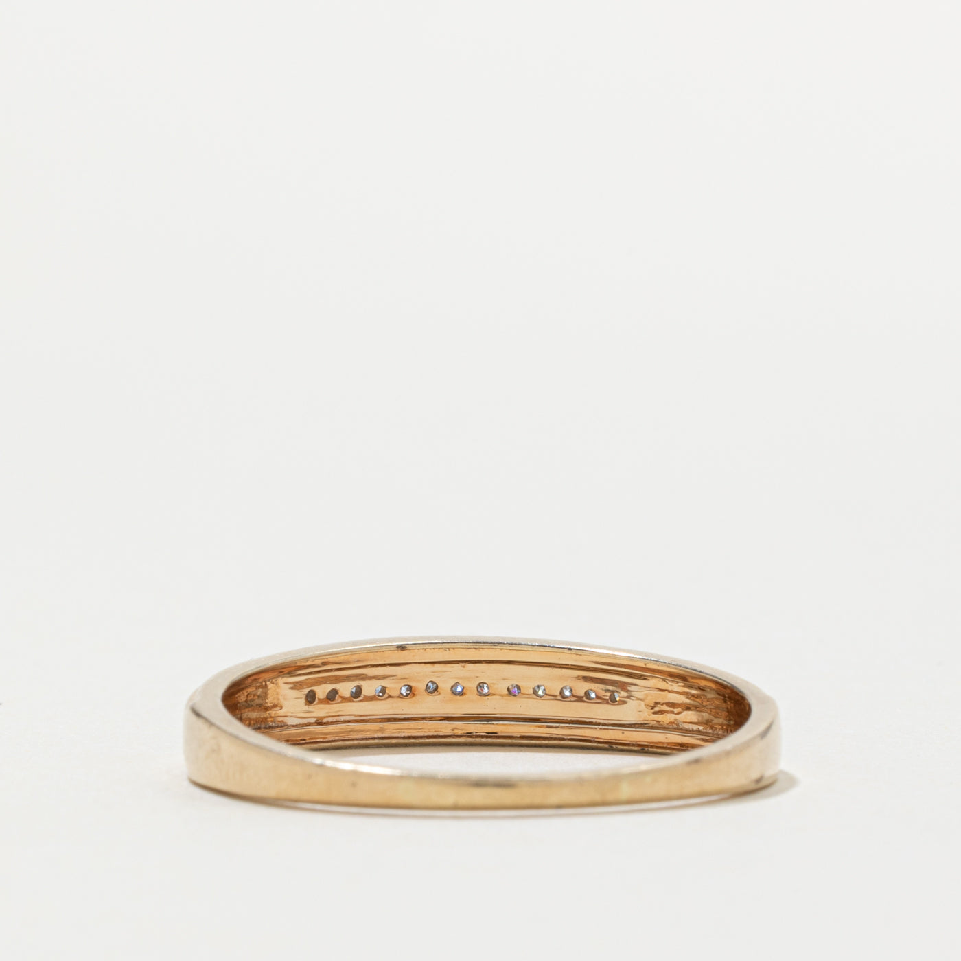 10k Semi Eternity Diamond Framed Band | SZ 13.25