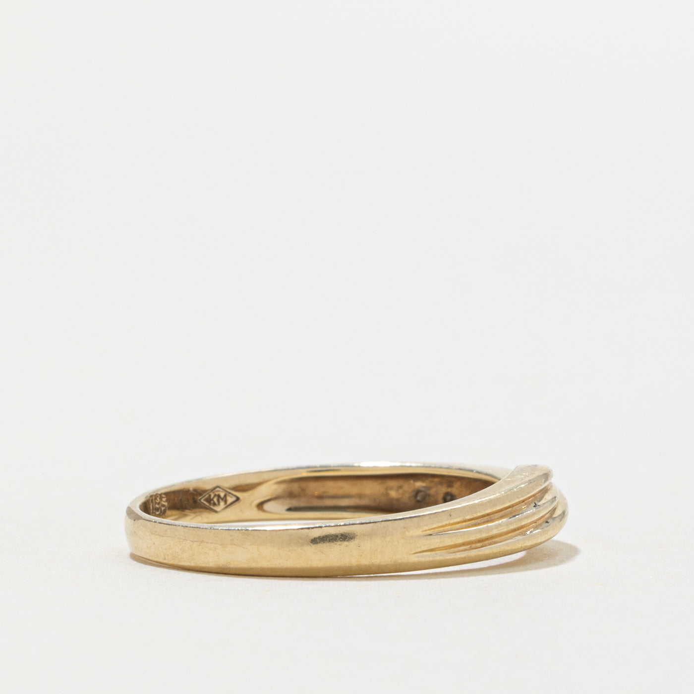 14k Diamond Accent Crossover Ring | SZ 6.5