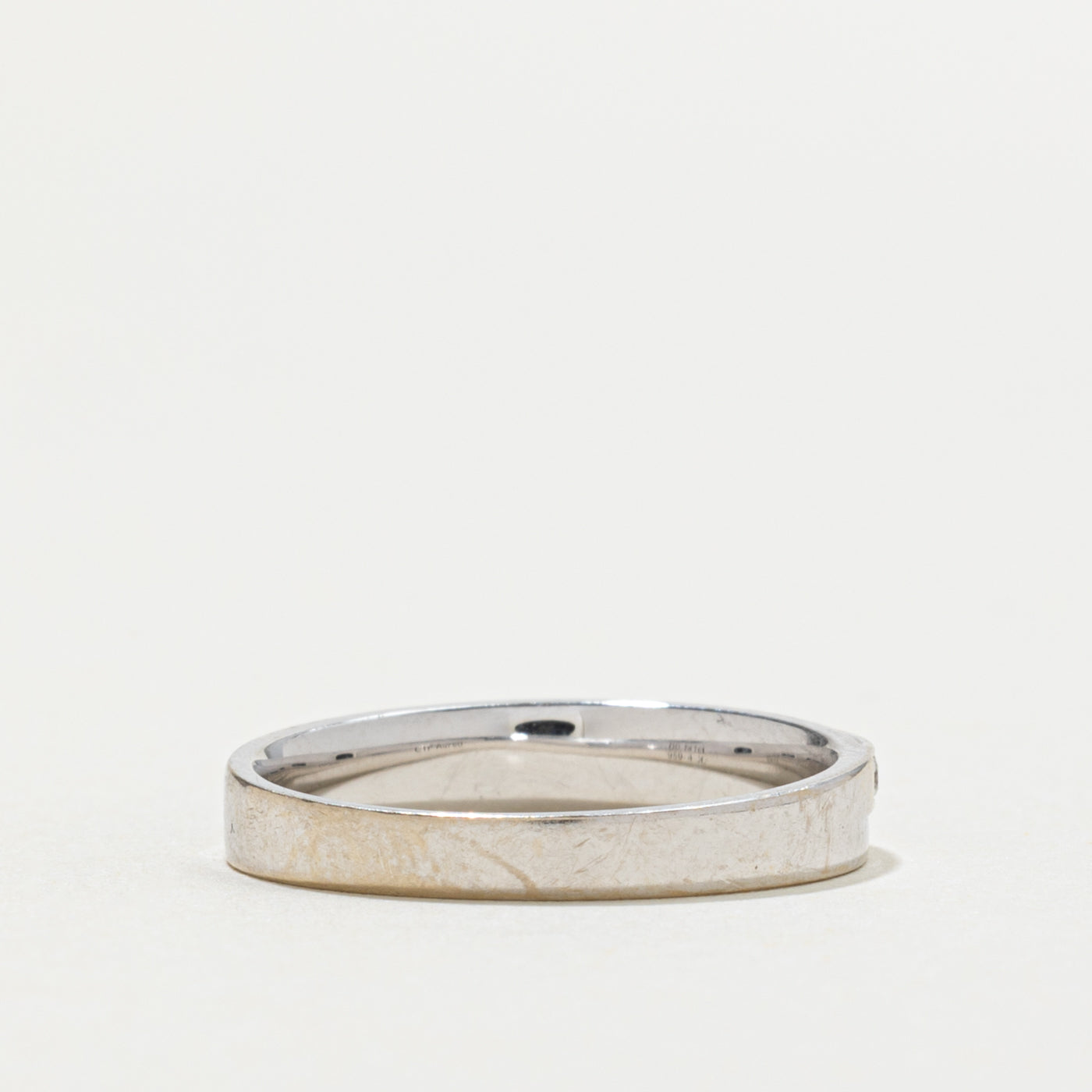 18k Semi Eternity Diagonal Set Diamond Band | SZ 4.75