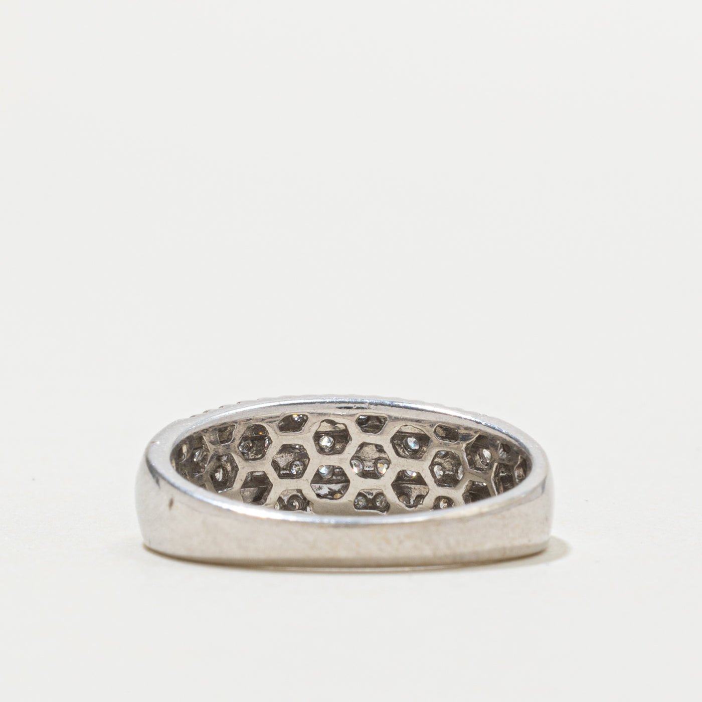 14k Diamond Multi Row Band | 0.30ctw | SZ 6.5