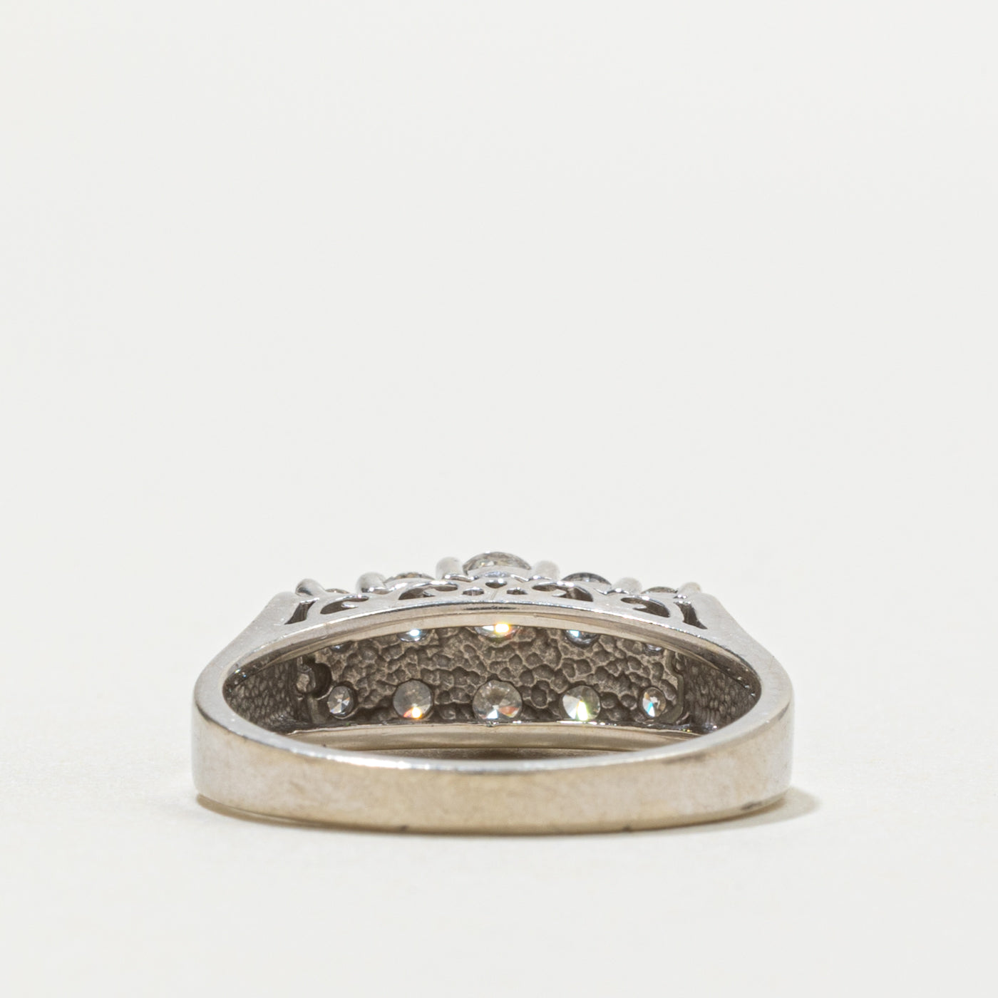 14k Graduating Diamond Double Row Band | 0.20ctw | SZ 6