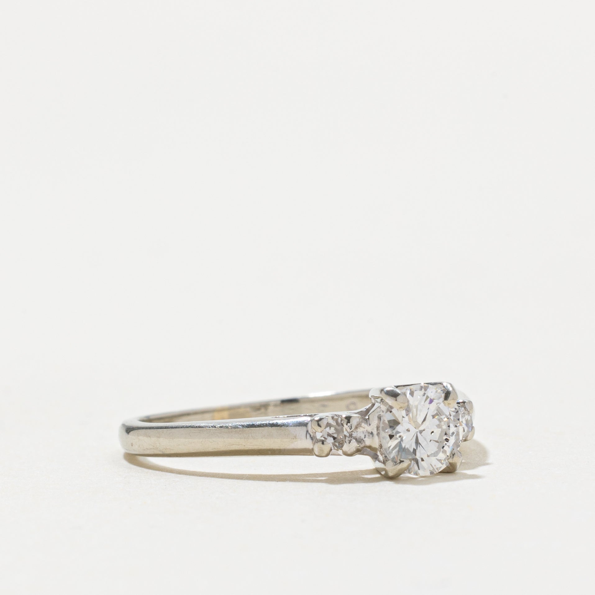 18k Diamond Accented Ring | 0.43ct SI2/I1 G/H, 0.06ctw | SZ 6.5