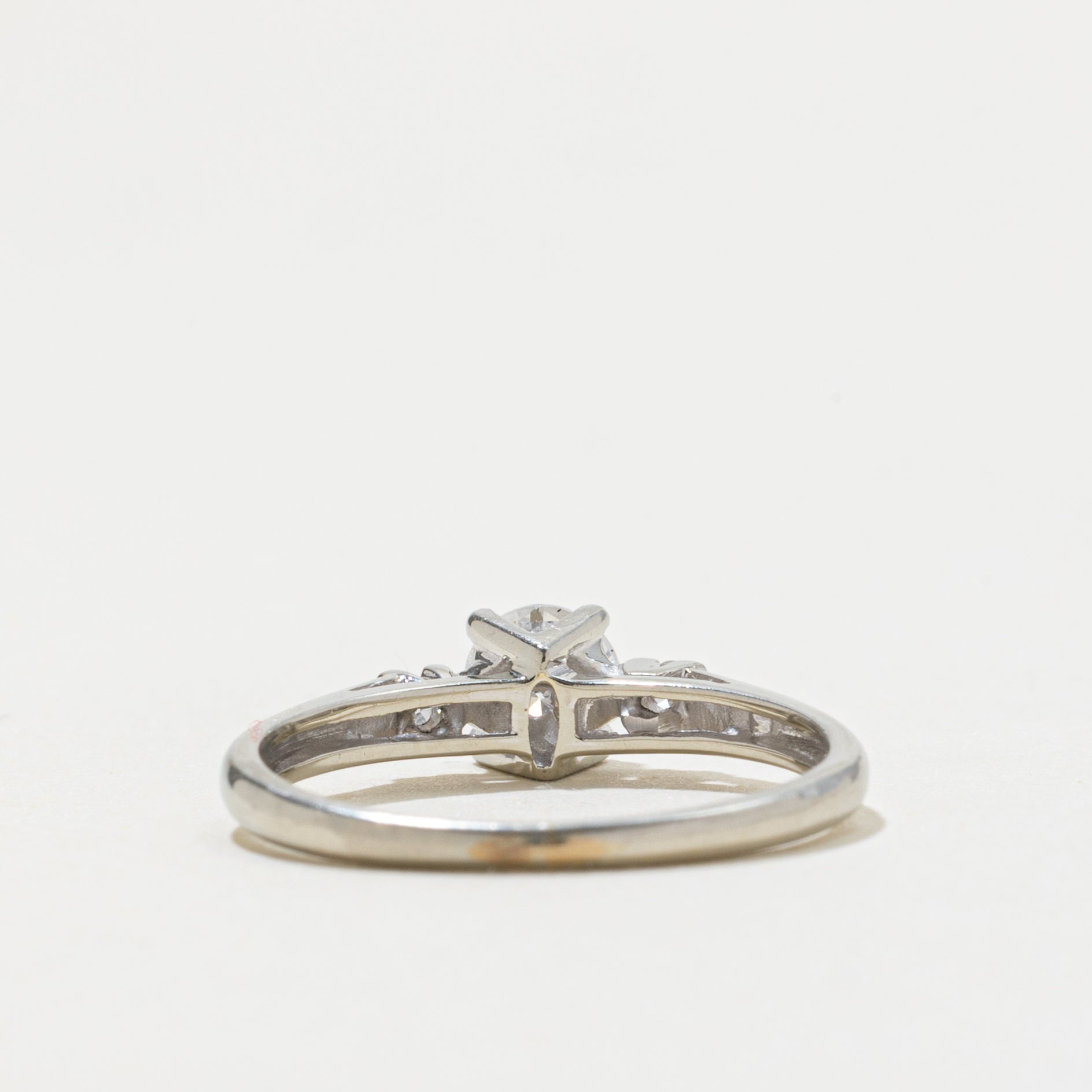 18k Diamond Accented Ring | 0.43ct SI2/I1 G/H, 0.06ctw | SZ 6.5
