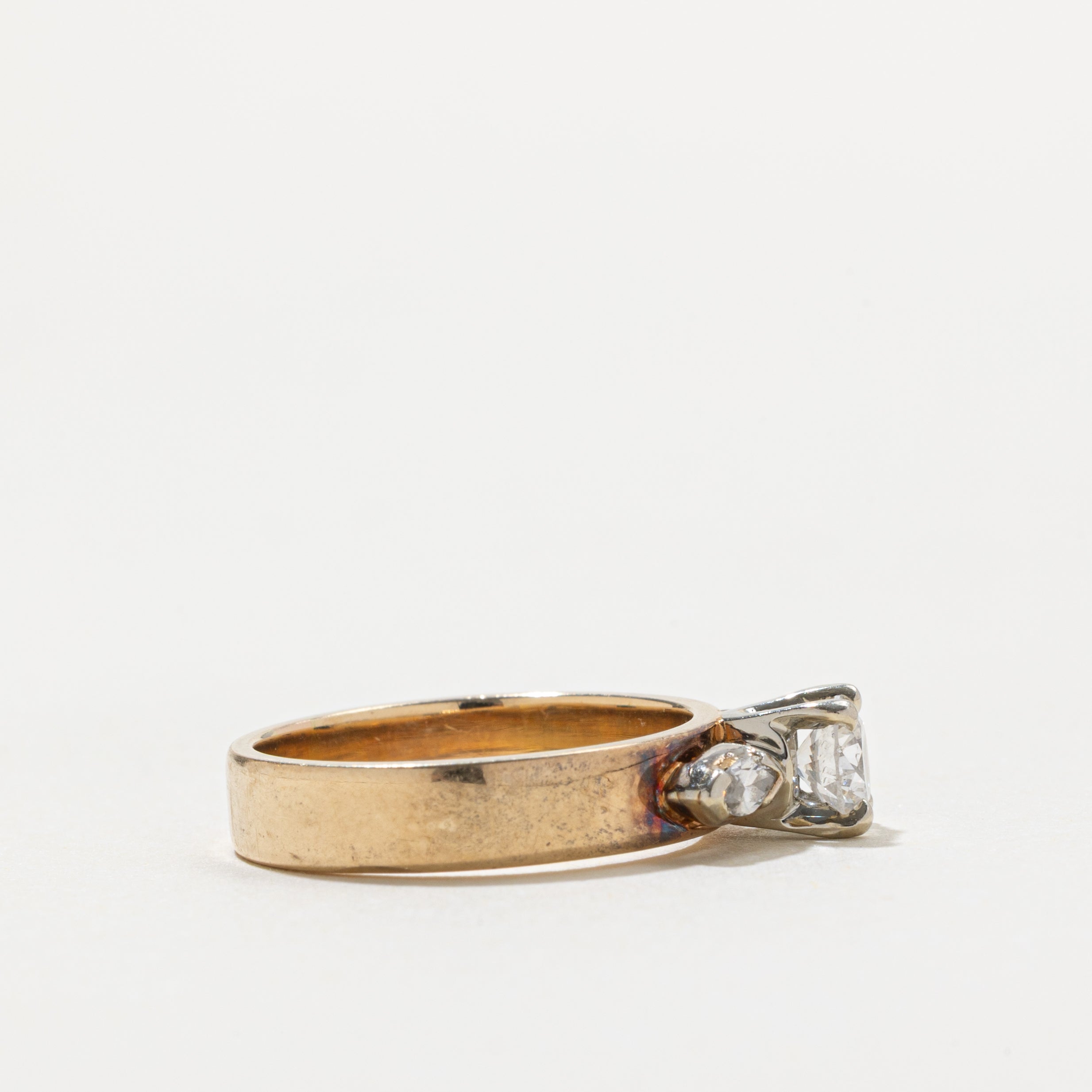 14k Diamond Marquise Cut Accented Ring | 0.45ct SI2 I, 0.20ctw | SZ 5.75