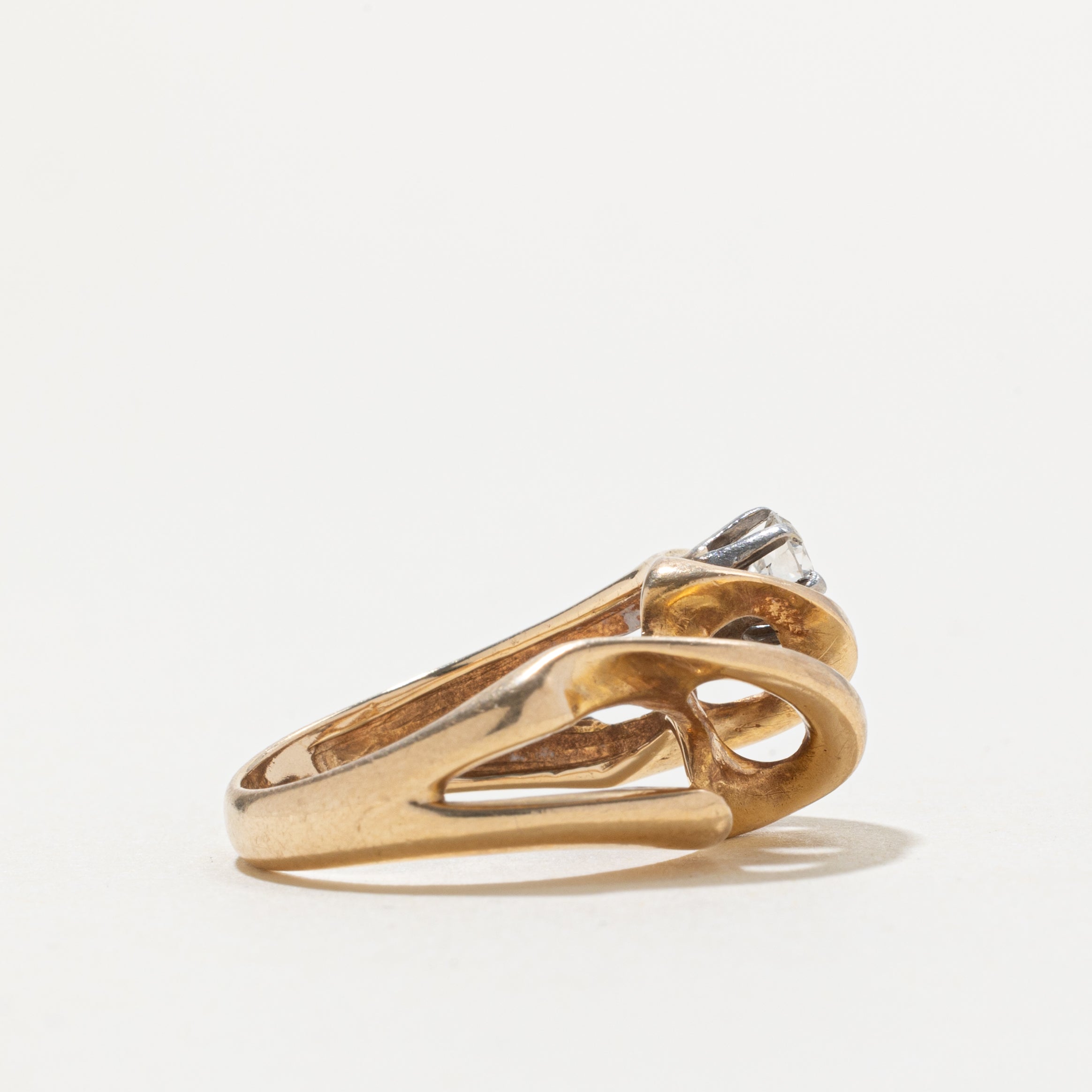 14k Diamond Openwork Abstract Ring | 0.37ct VS2 H | SZ 6.25