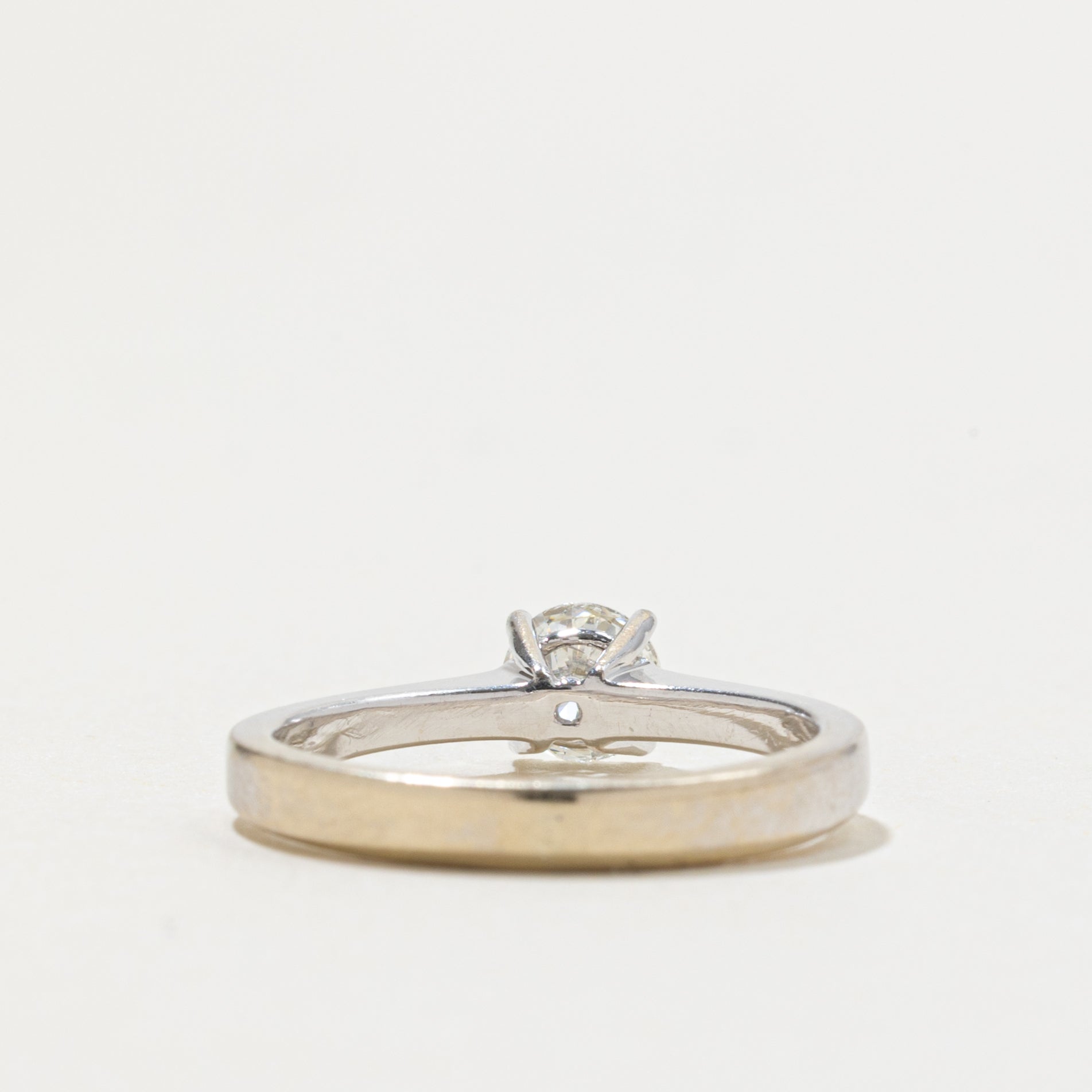 14k Solitaire Round Brilliant Diamond Ring | 0.46ct VVS2/VS1 G/H | SZ 5.5