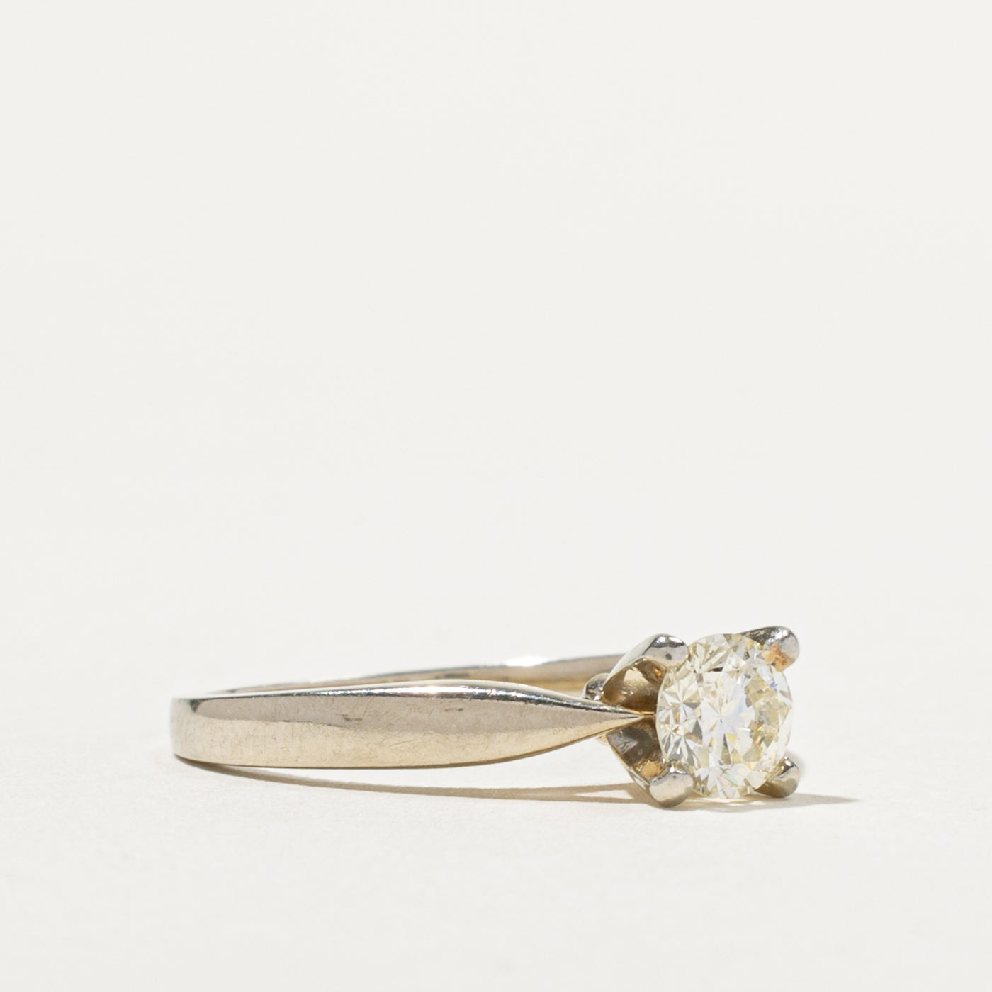 18k Round Brilliant Solitaire Diamond Ring | IGI 0.53ct SI2/I1 G | SZ 5.75