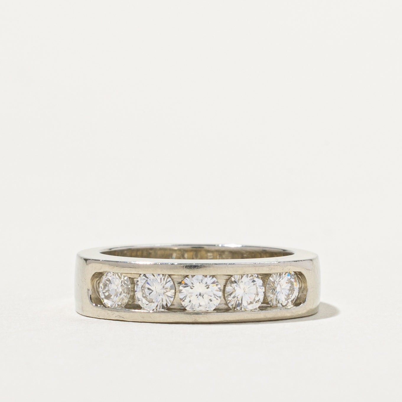 Five Stone Channel Set Diamond Band | 0.75ctw | SZ 4.5
