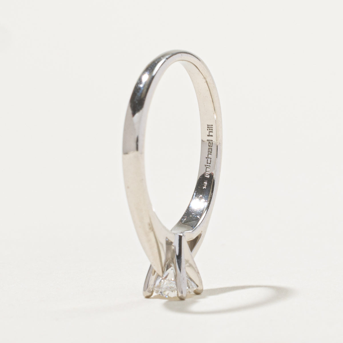 14k Round Brilliant Solitaire Diamond Ring | 0.35ct I2 G/H | SZ 5.25