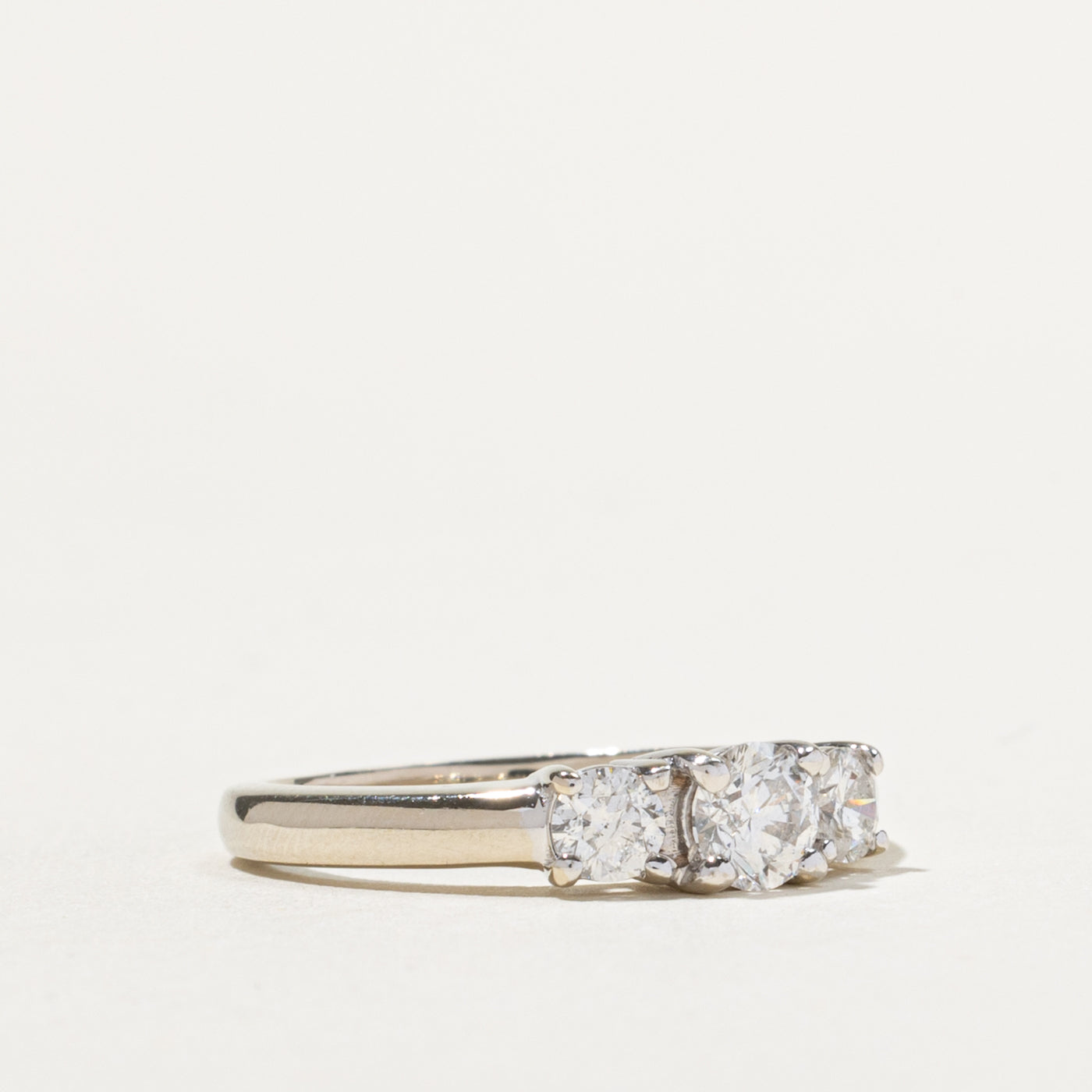 14k Three Stone Diamond Ring | 0.61ctw | SZ 7.25