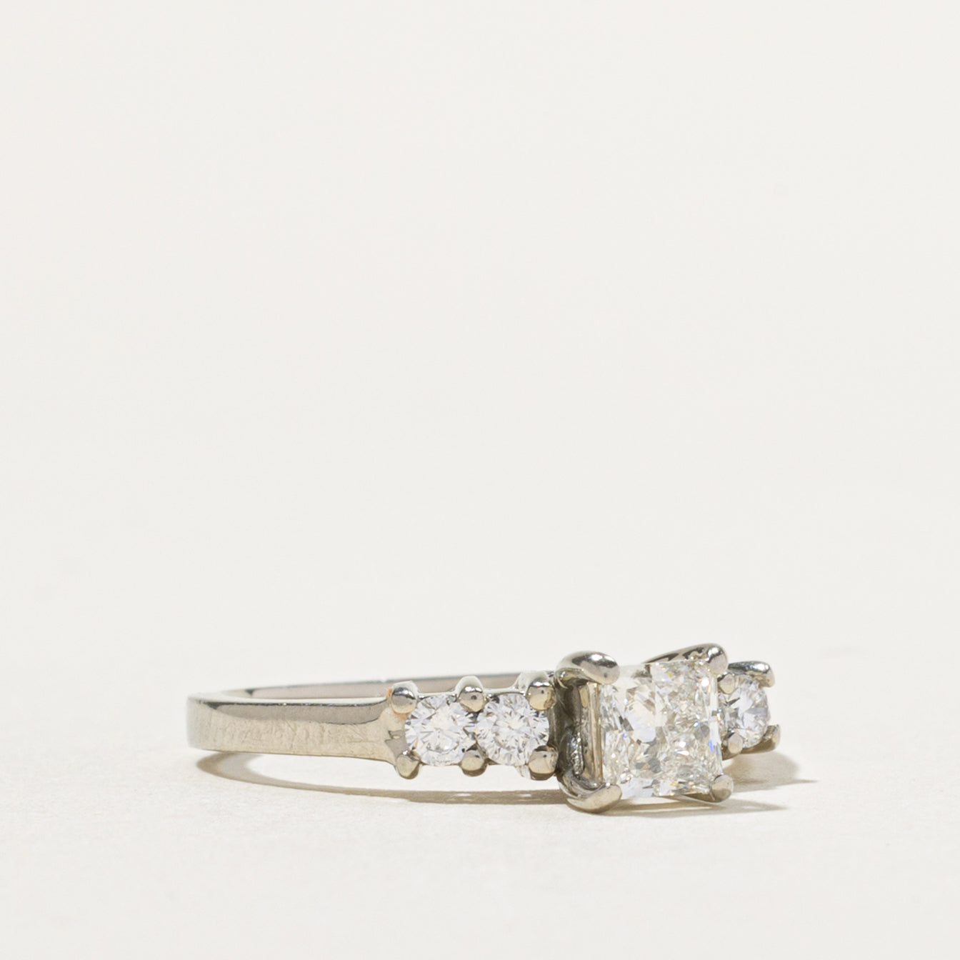 Princess Cut Diamond Accented Ring | 0.41ct SI2 G, 0.19ctw | SZ 5.25