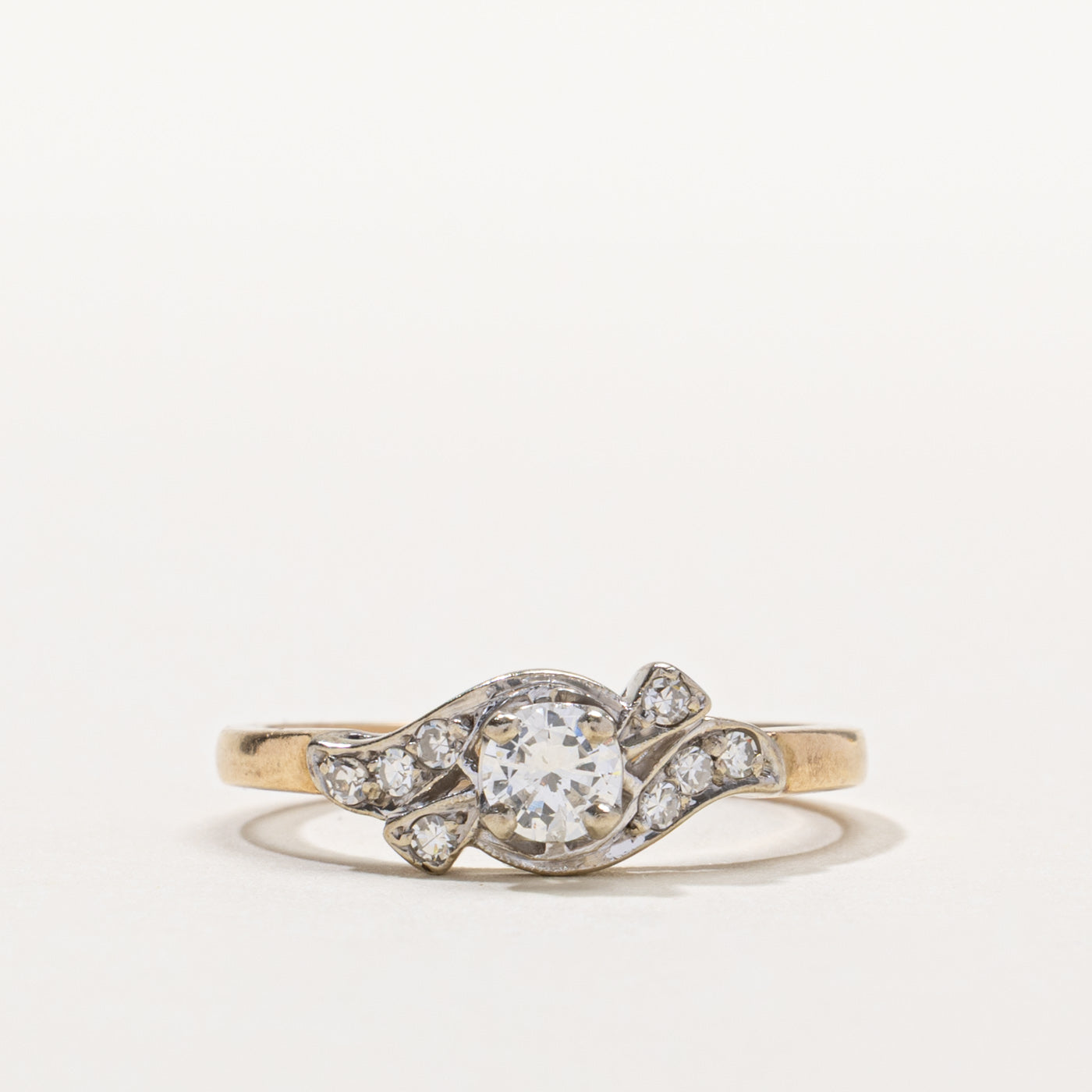 14k Diamond Accented Ring | 0.28ct SI2 H/I, 0.08ctw | SZ 7.75