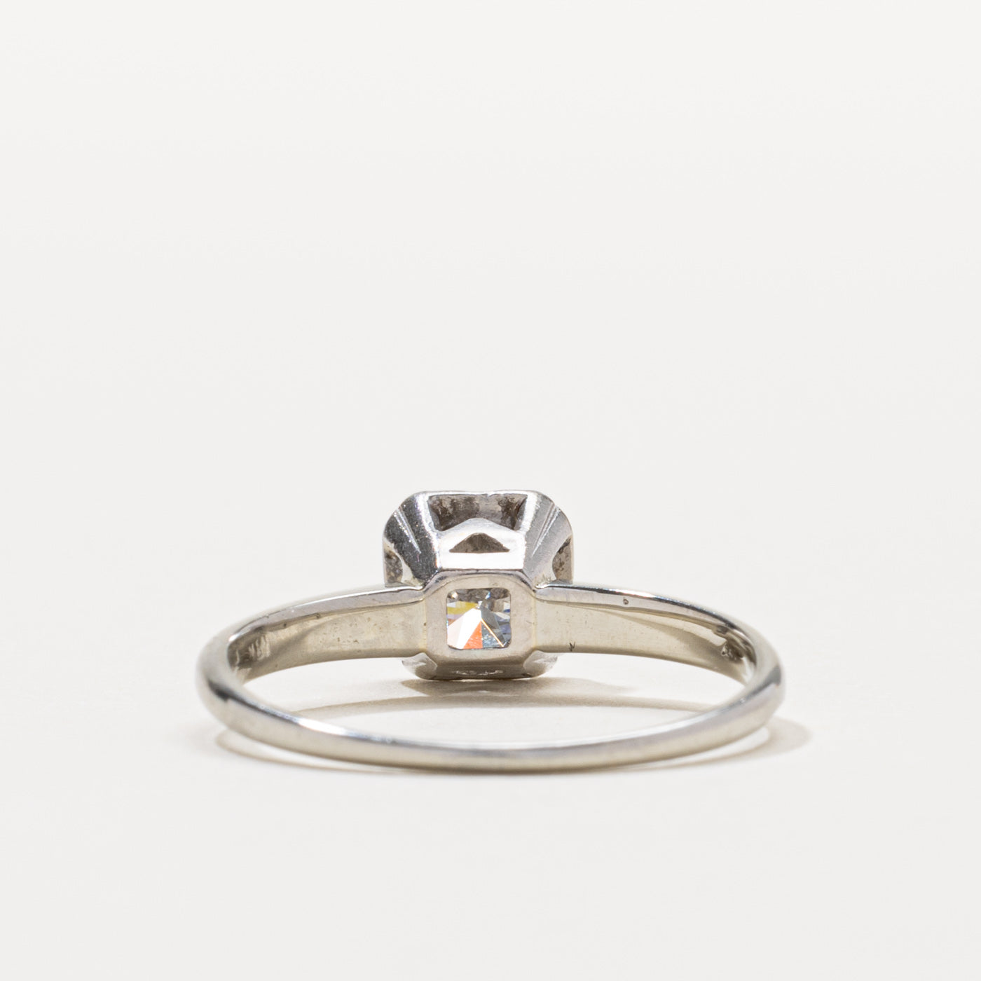 18k Round Brilliant Solitaire Diamond Ring | 0.76ct I2 I | SZ 8.25