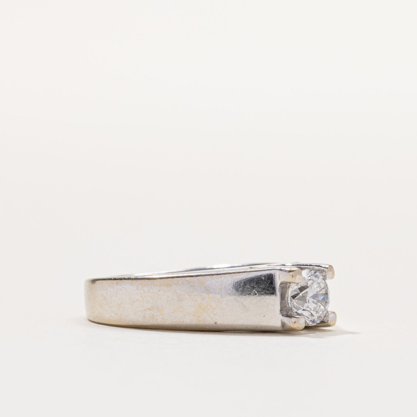 14k Round Brilliant Cut Solitaire Diamond Ring | 0.47ct I2 F | SZ 6