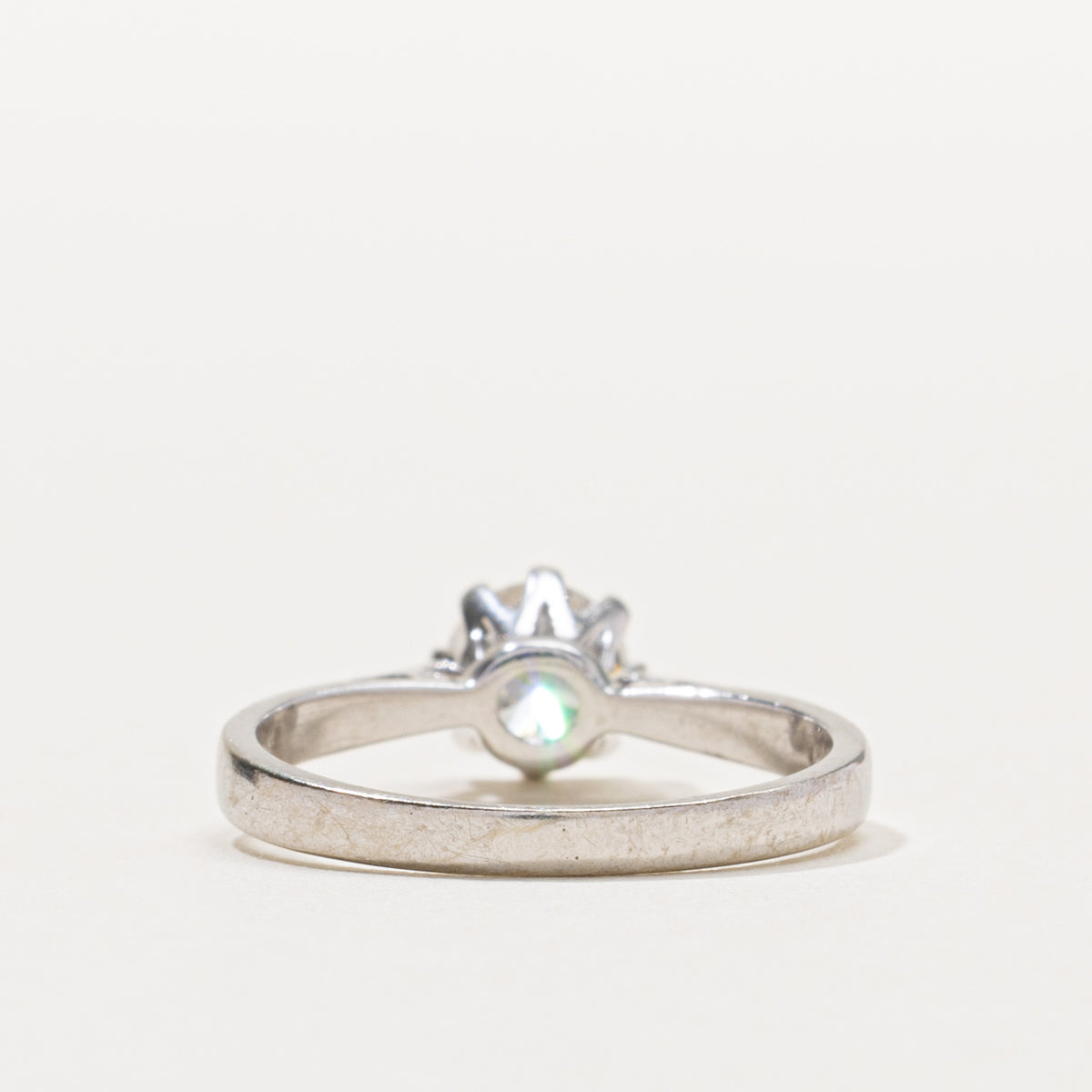 9k Round Brilliant Diamond Solitaire Ring | 0.50ct I2 I/J | SZ 5.75