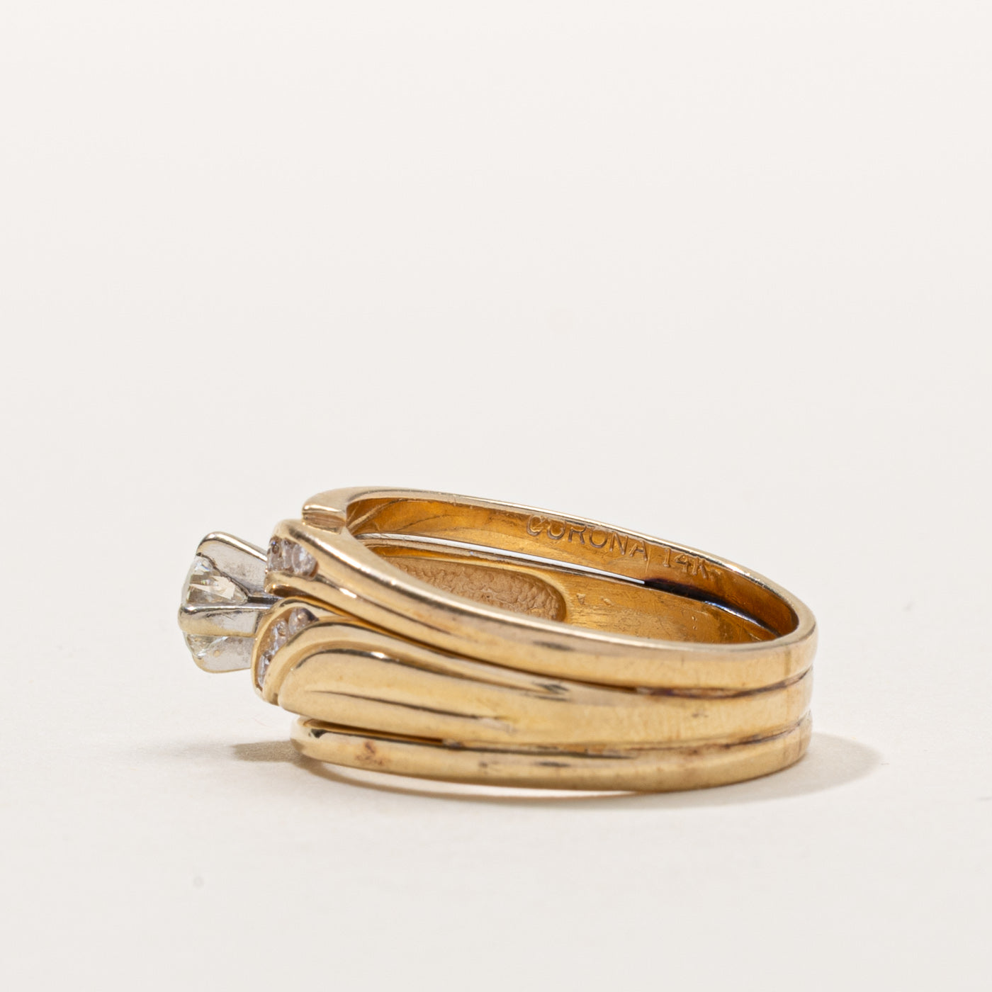 14k Diamond Wave Design Ring | 0.50ctw | SZ 6.5