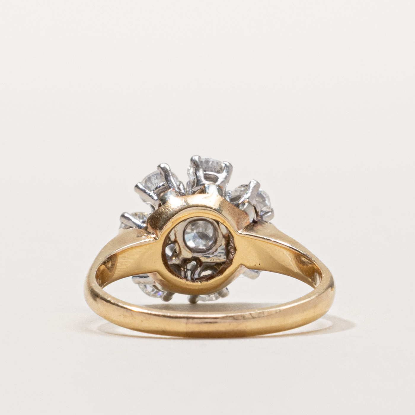 14k Transitional Cut Diamond Cluster Ring | 1.41ctw | SZ 6