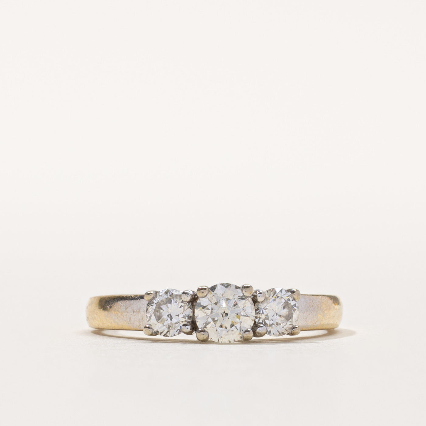 14k Three Stone Diamond Ring | 0.67ctw | SZ 5.75