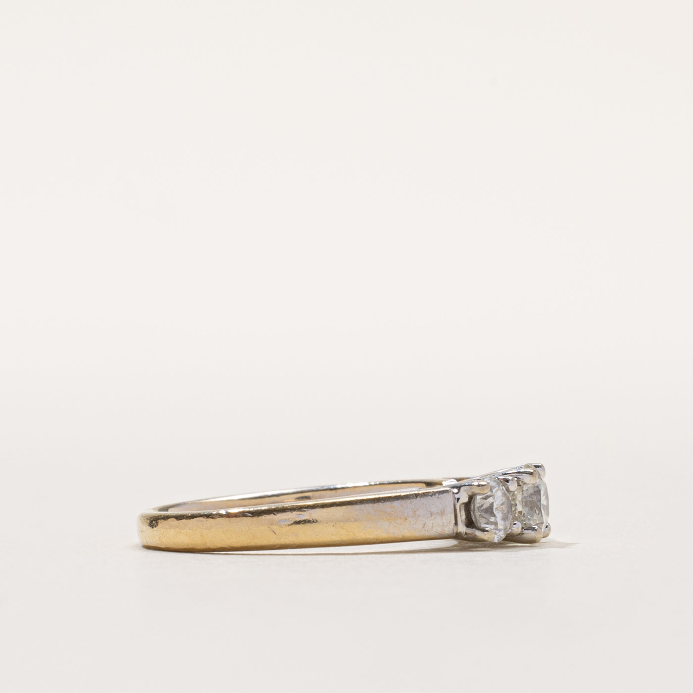 14k Three Stone Diamond Ring | 0.67ctw | SZ 5.75