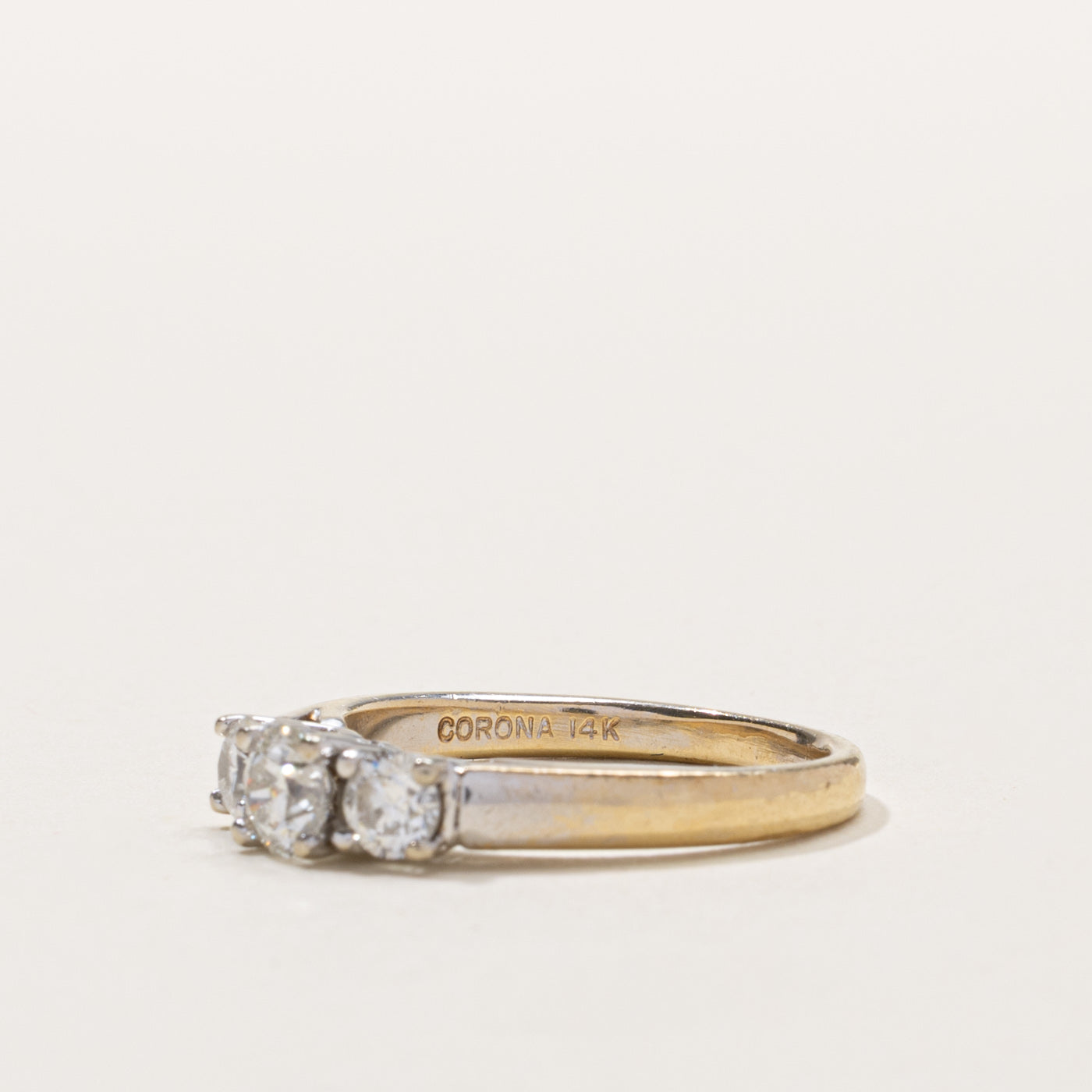 14k Three Stone Diamond Ring | 0.67ctw | SZ 5.75