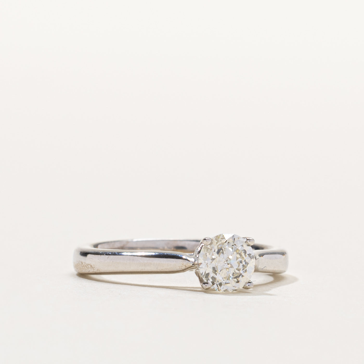 14k Round Brilliant Solitaire Diamond Ring | 0.50ct SI1 J | SZ 4
