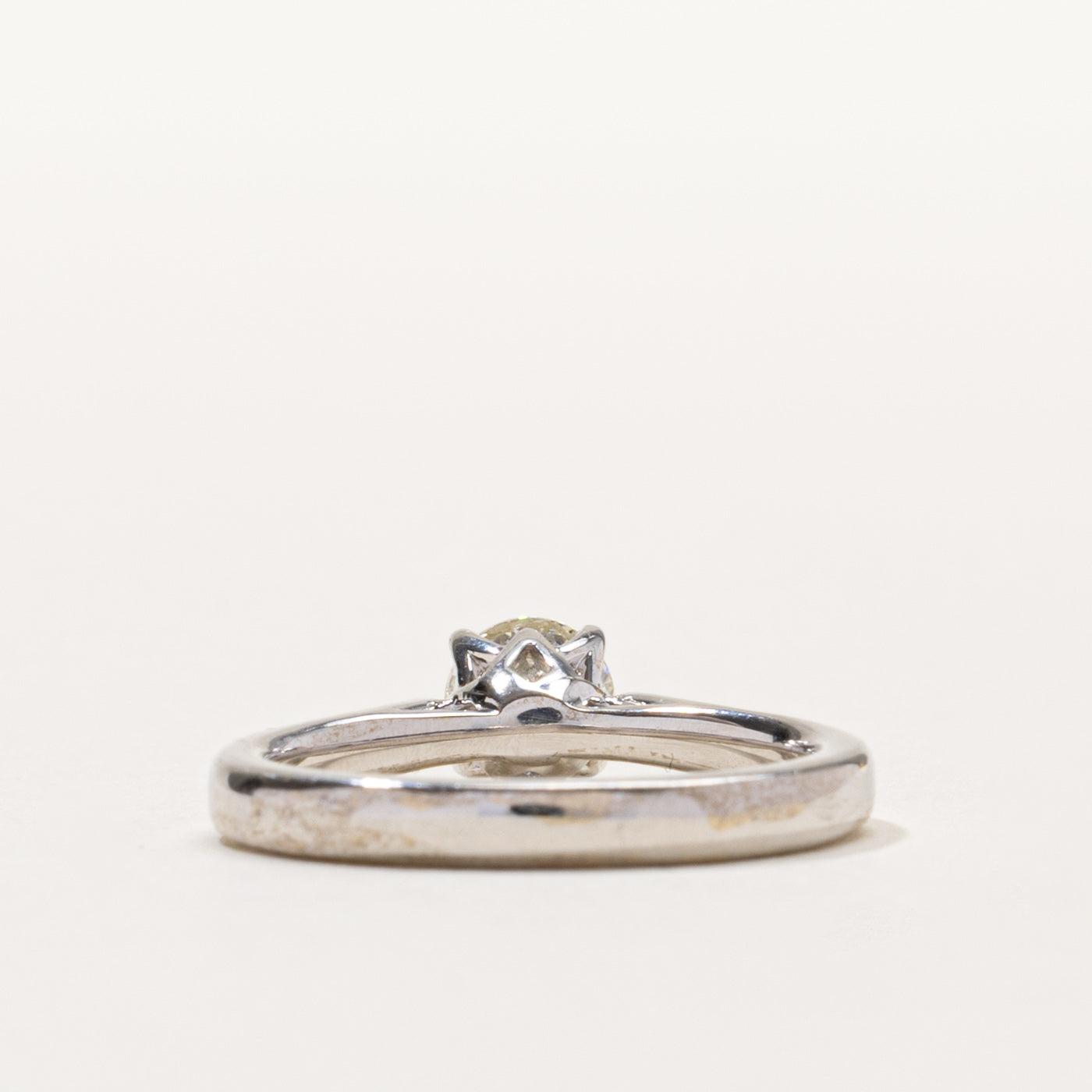 14k Round Brilliant Solitaire Diamond Ring | 0.50ct SI1 J | SZ 4