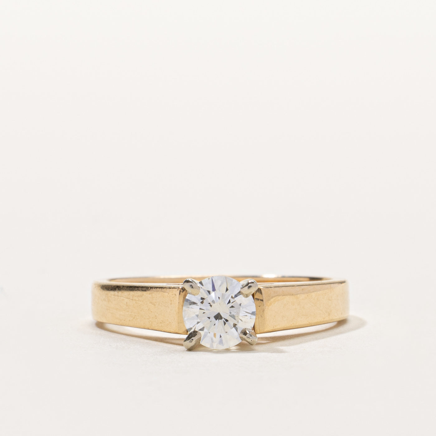 14k Solitaire Diamond Ring | 0.52ct SI2 I/J | SZ 6.5