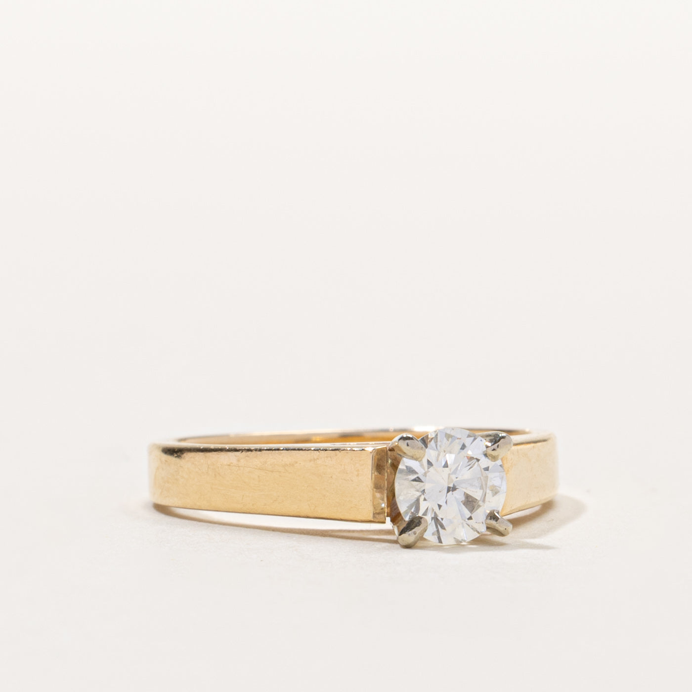 14k Solitaire Diamond Ring | 0.52ct SI2 I/J | SZ 6.5