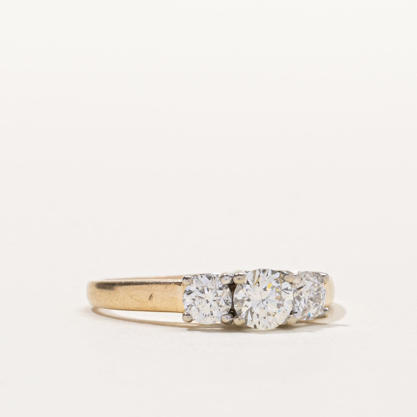 14k Three Stone Diamond Ring | 0.73ctw | SZ 8