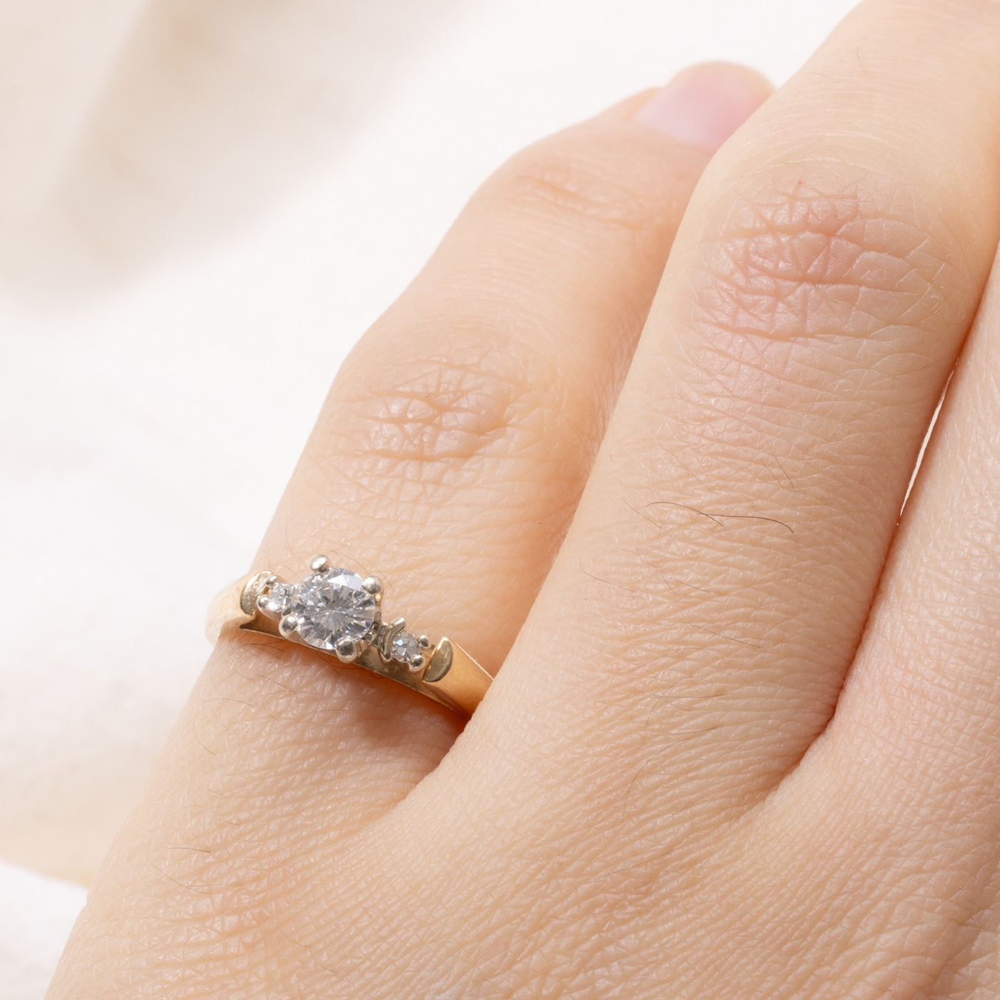 14k Diamond Accented Ring | 0.32ctw | SZ 4
