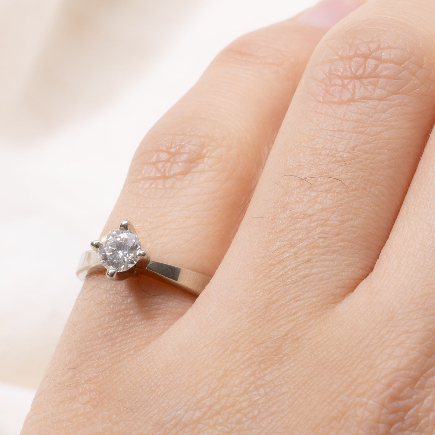 Canadian Diamond Reverse Tapered Ring | 0.43ct VS2 H | SZ 4.25
