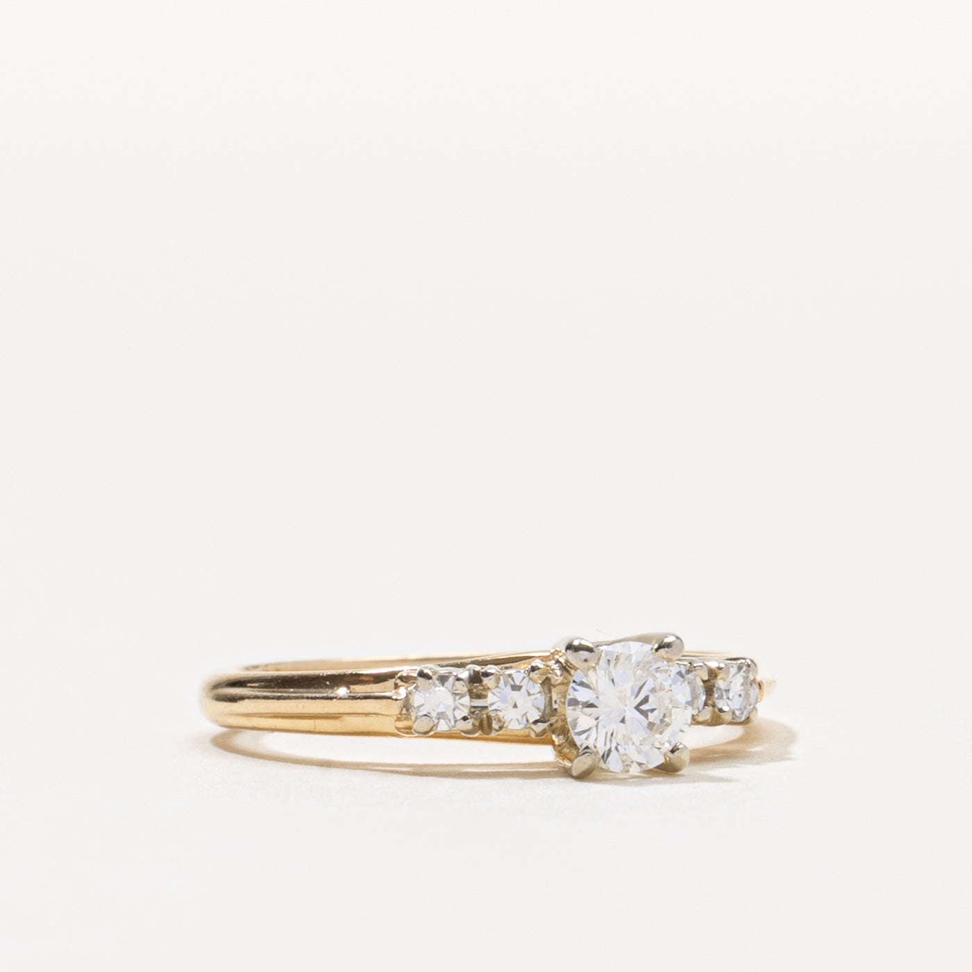14k Diamond Accented Ring | 0.27ct I1 H, 0.10ctw | SZ 6.25