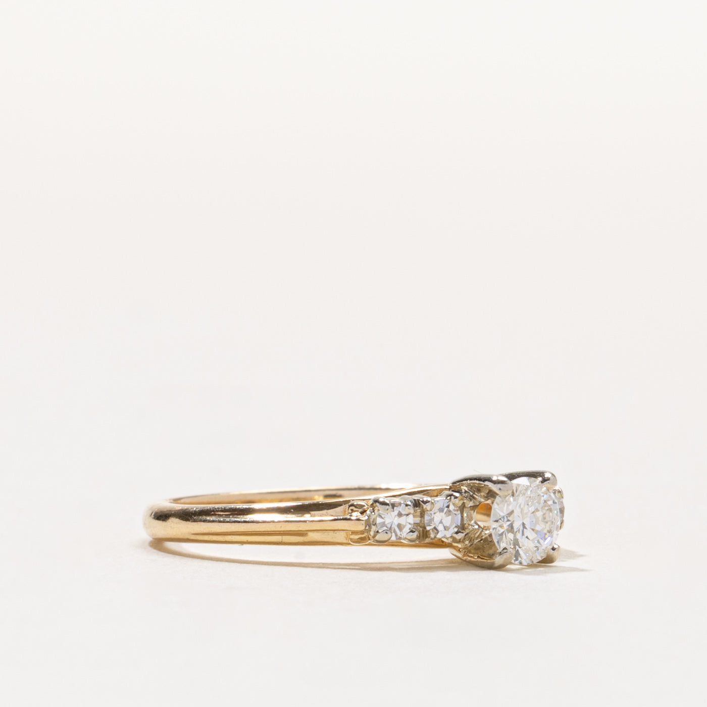 14k Diamond Accented Ring | 0.27ct I1 H, 0.10ctw | SZ 6.25