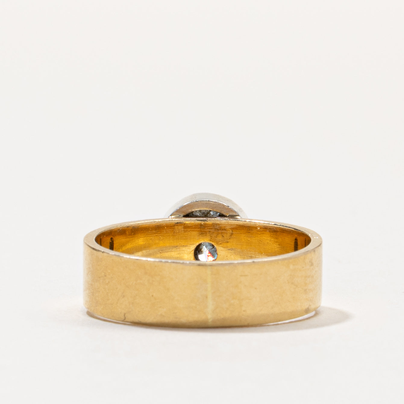 18k Illusion Set Round Brilliant Cut Diamond Ring | 0.47ct SI1 H/I | SZ 5.5