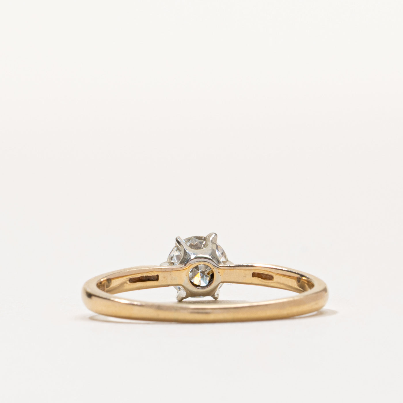 14k Six Prong Solitaire Diamond Ring | 0.50ct VS2/SI1 I/J | SZ 5.5