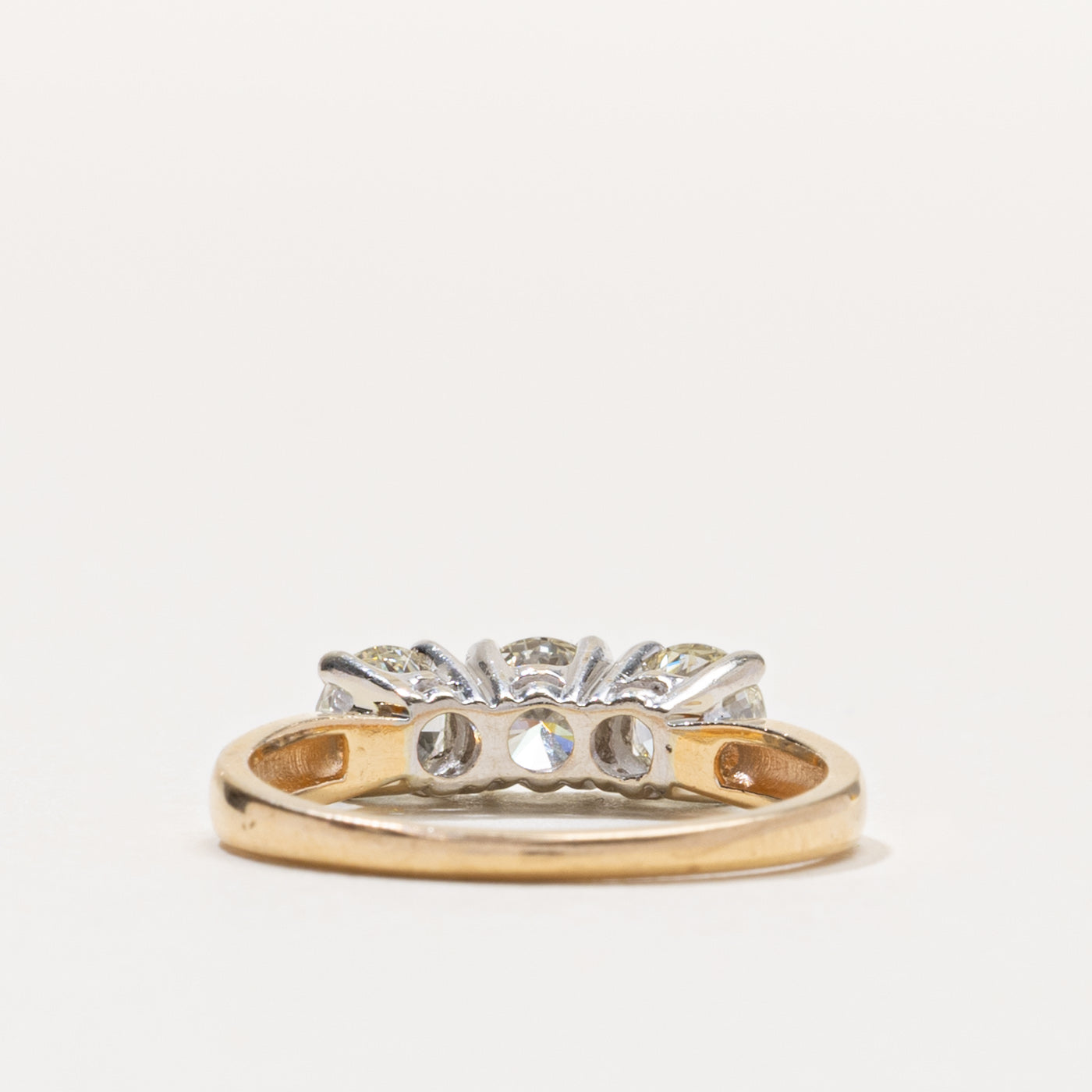 14k Three Stone Diamond Ring | 0.35ct | SZ 6.75