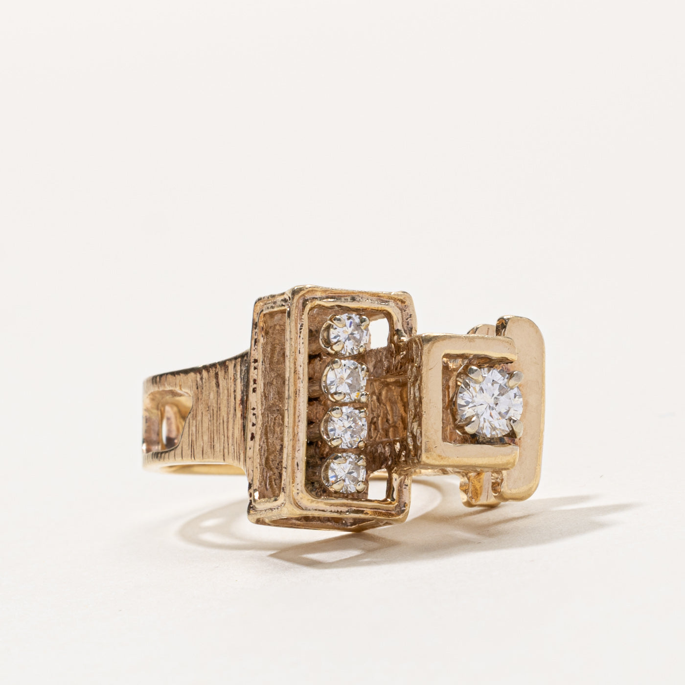 14k Diamond Geometric Cocktail Ring | 0.54ctw | SZ 6