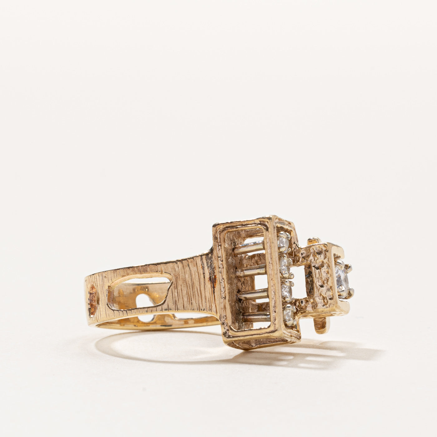 14k Diamond Geometric Cocktail Ring | 0.54ctw | SZ 6