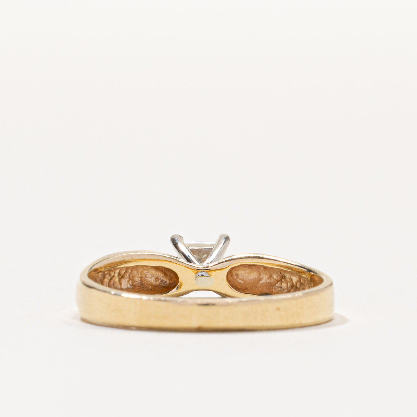 14k Princess Cut Solitaire Diamond Ring | 0.40ct VS1 I/J | SZ 7.25